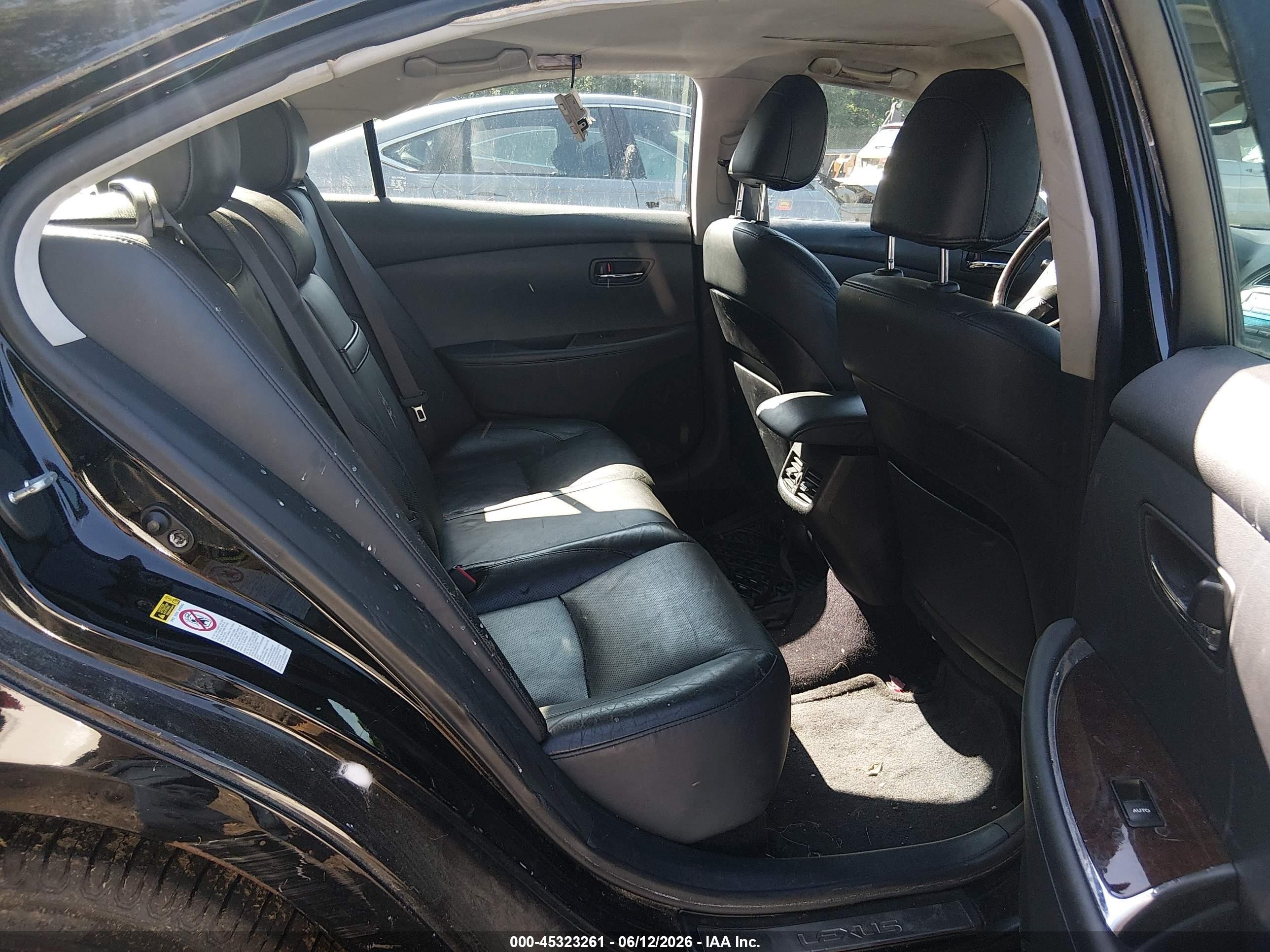 2011 Lexus Es 350 Black vin: JTHBK1EG9B2467292