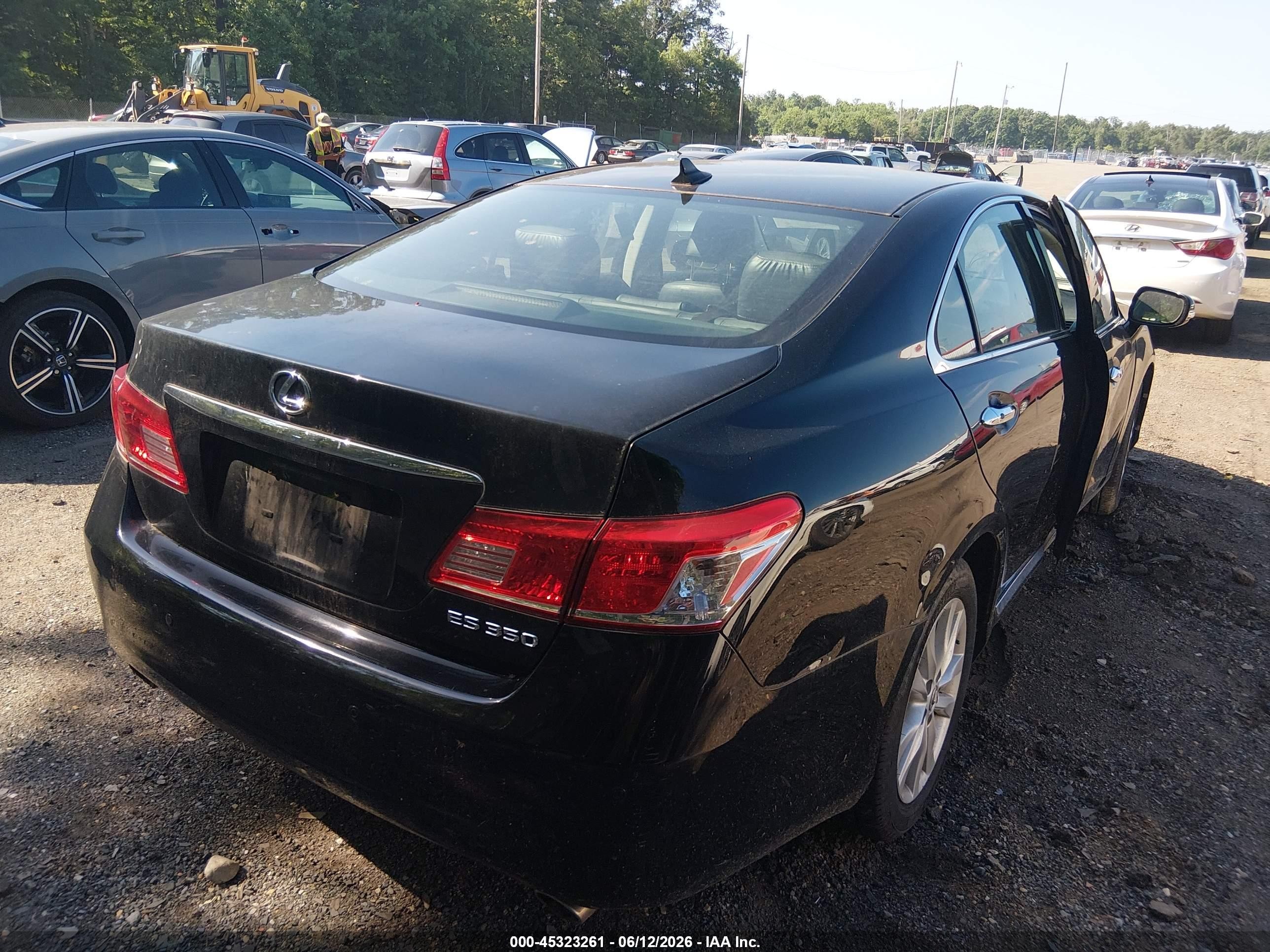 2011 Lexus Es 350 Black vin: JTHBK1EG9B2467292