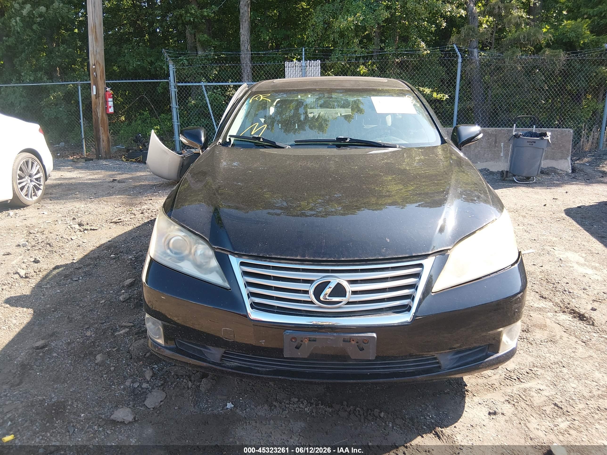 2011 Lexus Es 350 Black vin: JTHBK1EG9B2467292