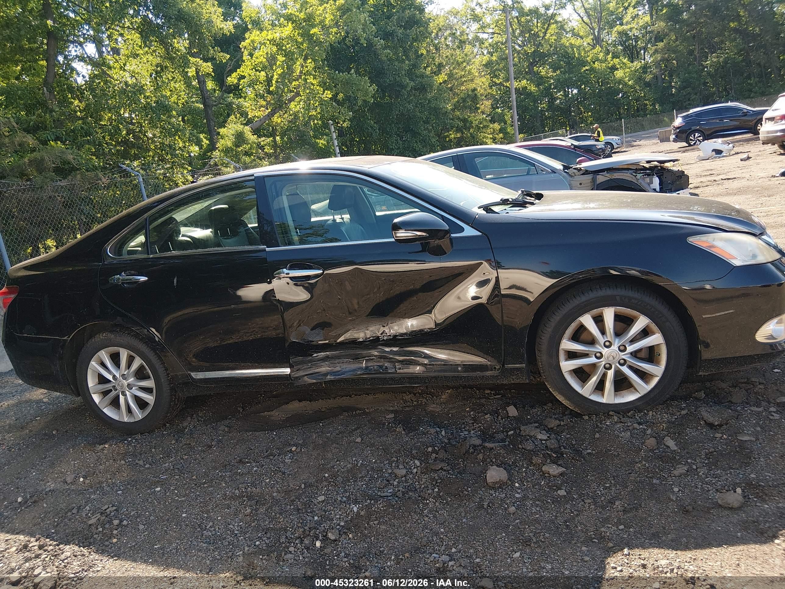 2011 Lexus Es 350 Black vin: JTHBK1EG9B2467292