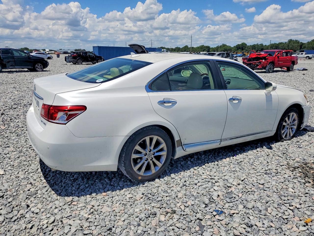2012 Lexus Es 350 White vin: JTHBK1EG9C2476091