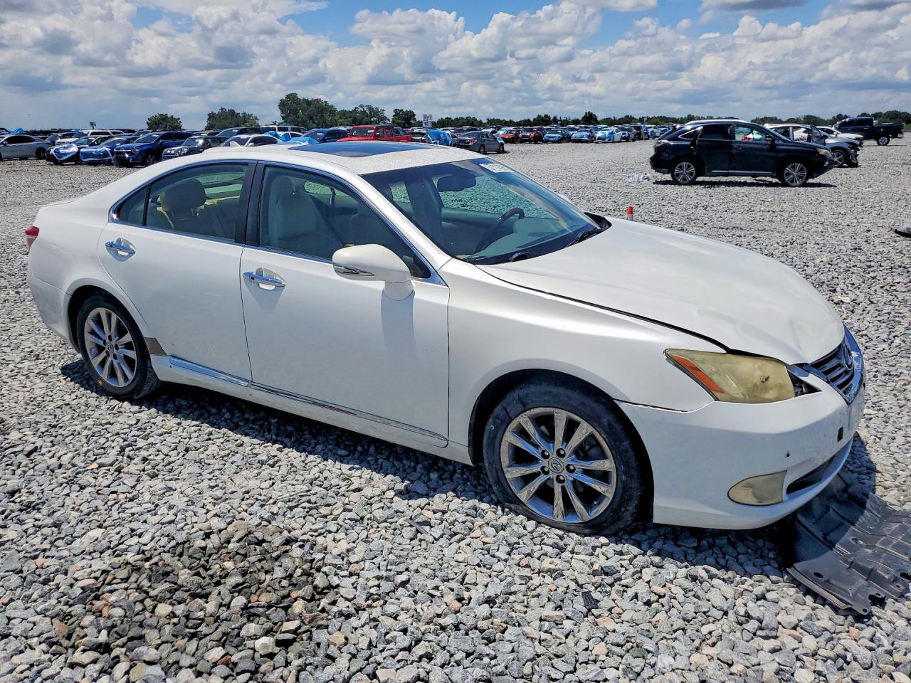 2012 Lexus Es 350 White vin: JTHBK1EG9C2476091