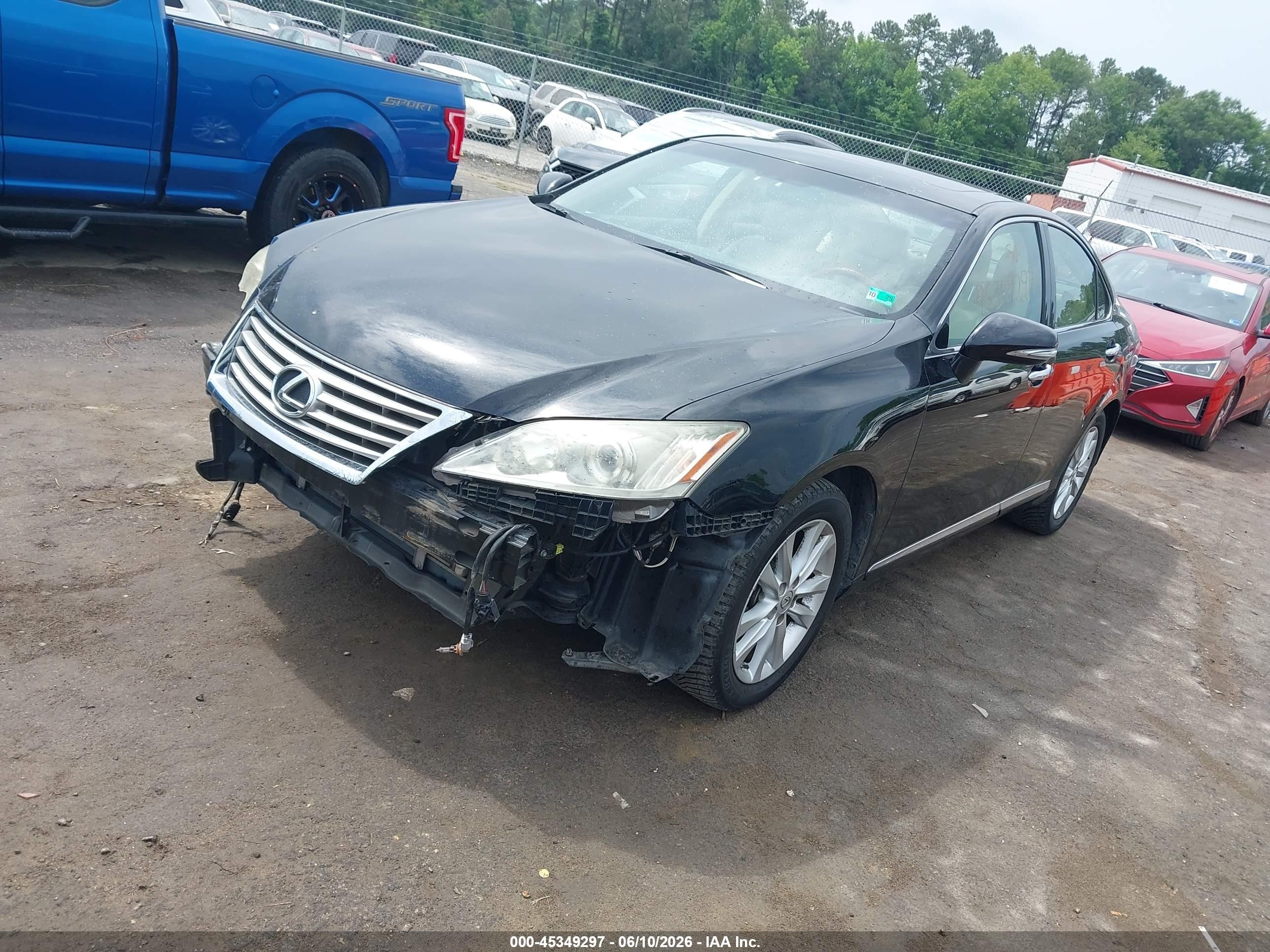 2012 Lexus Es 350   Black vin: JTHBK1EG9C2479895