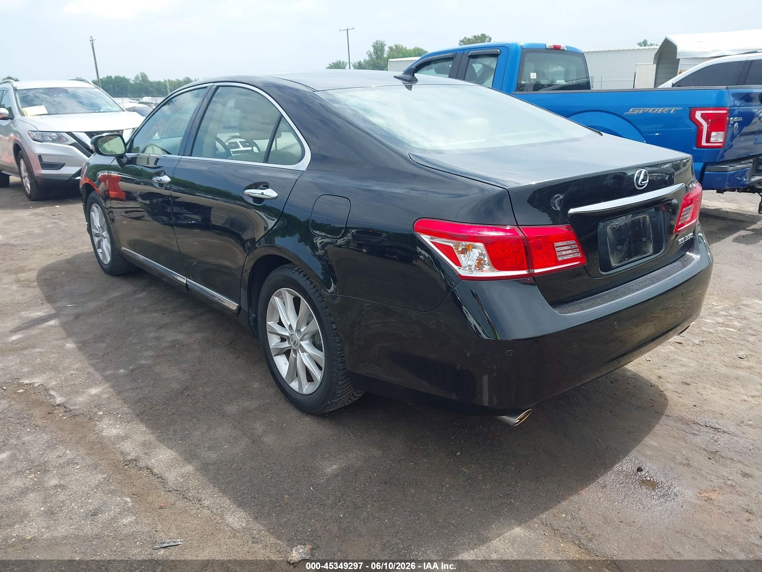 2012 Lexus Es 350   Black vin: JTHBK1EG9C2479895