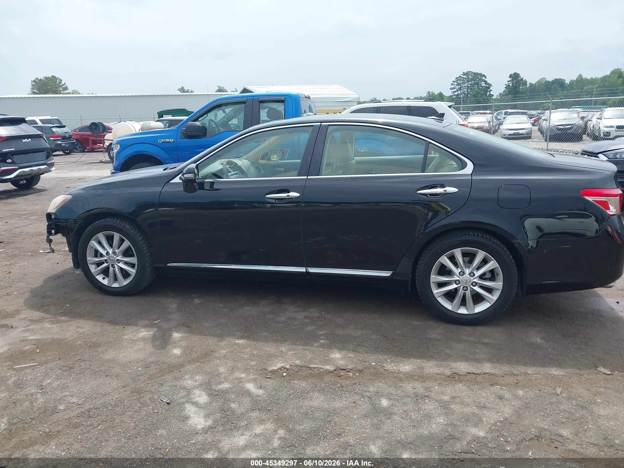 2012 Lexus Es 350   Black vin: JTHBK1EG9C2479895