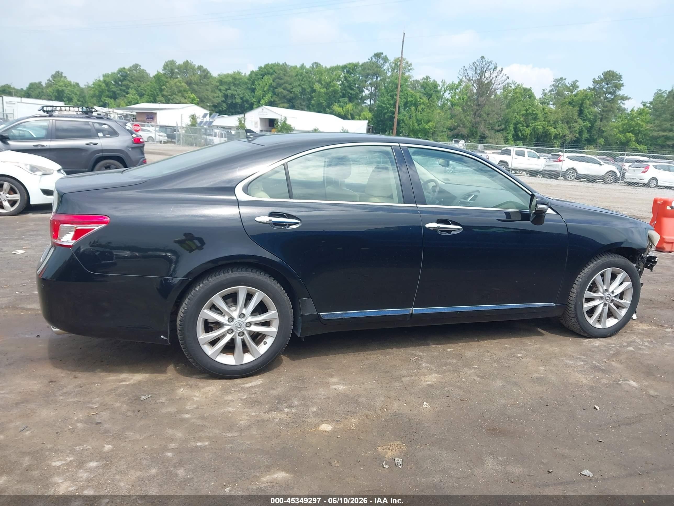 2012 Lexus Es 350   Black vin: JTHBK1EG9C2479895