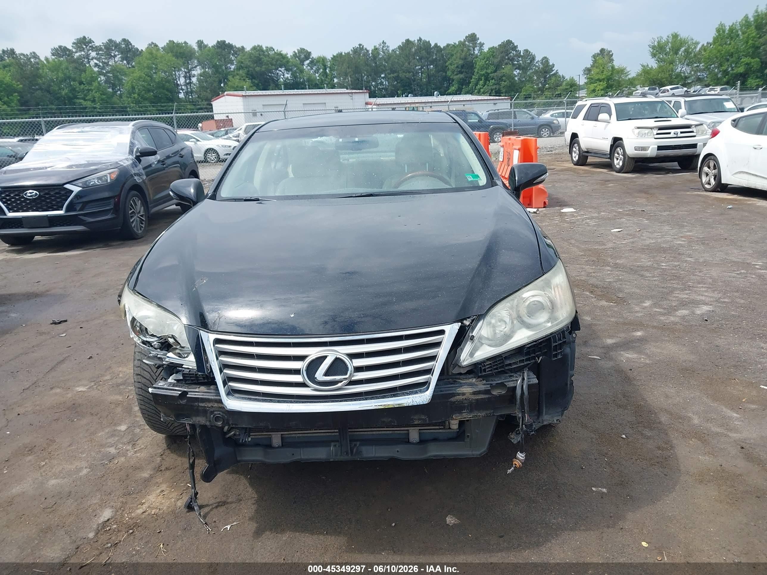 2012 Lexus Es 350   Black vin: JTHBK1EG9C2479895