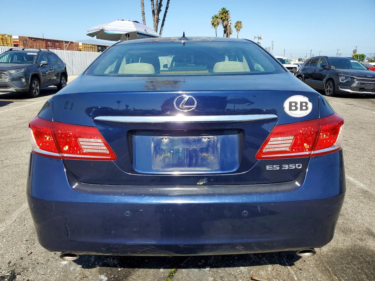 2012 Lexus Es 350 Blue vin: JTHBK1EG9C2492386