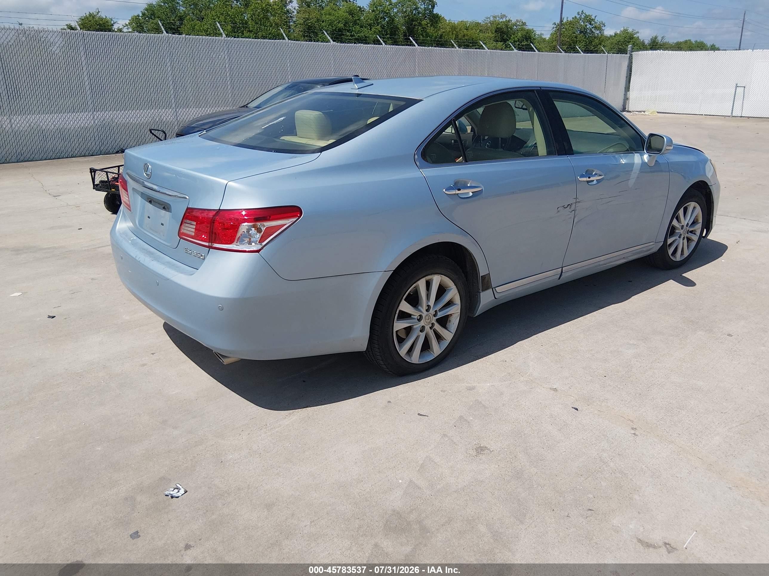 2012 Lexus Es 350   Blue vin: JTHBK1EG9C2505878
