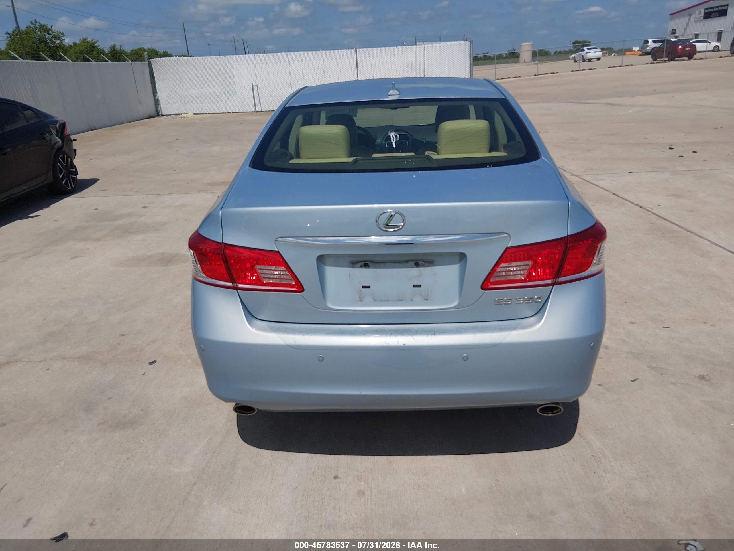 2012 Lexus Es 350   Blue vin: JTHBK1EG9C2505878