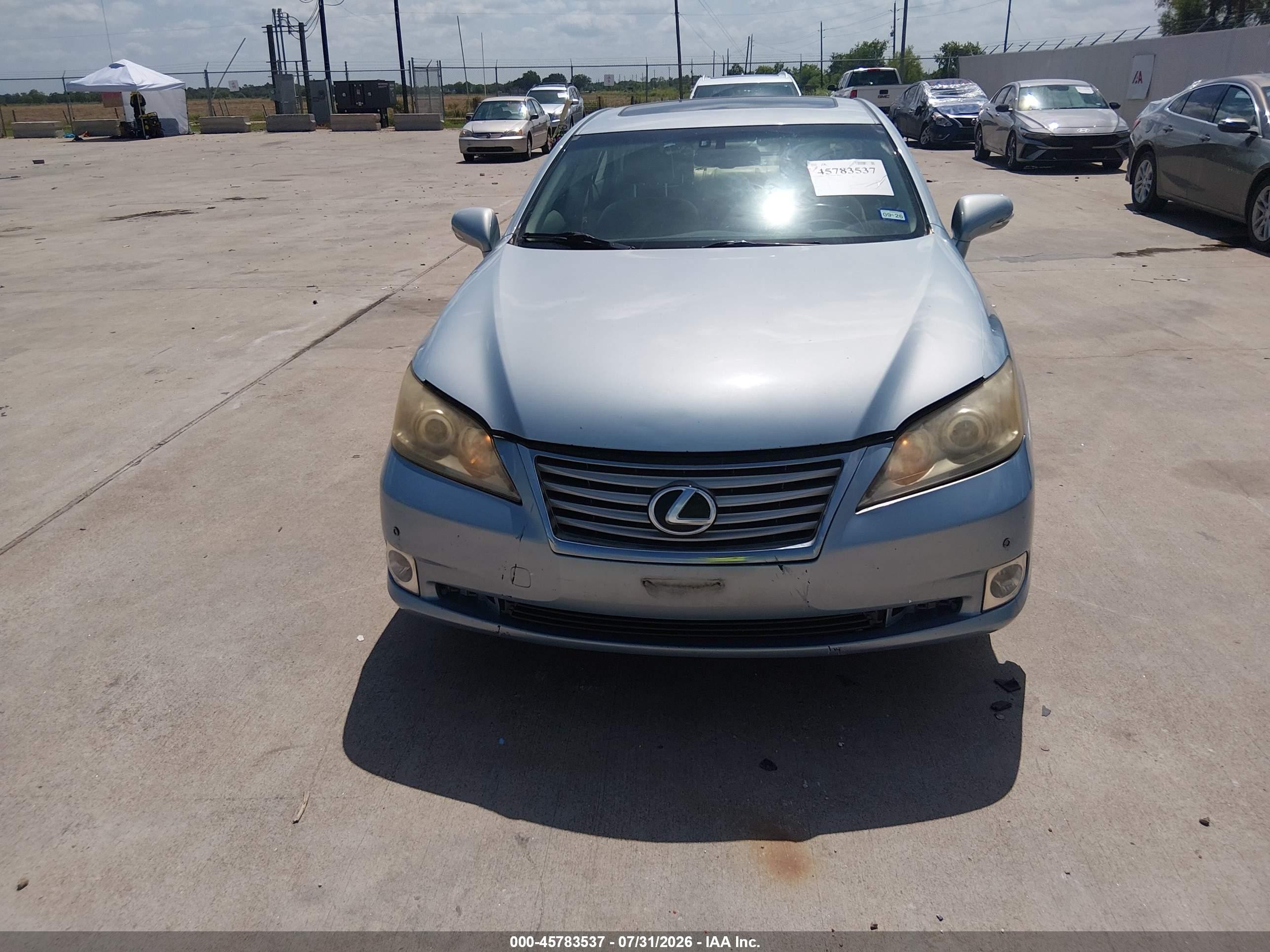 2012 Lexus Es 350   Blue vin: JTHBK1EG9C2505878