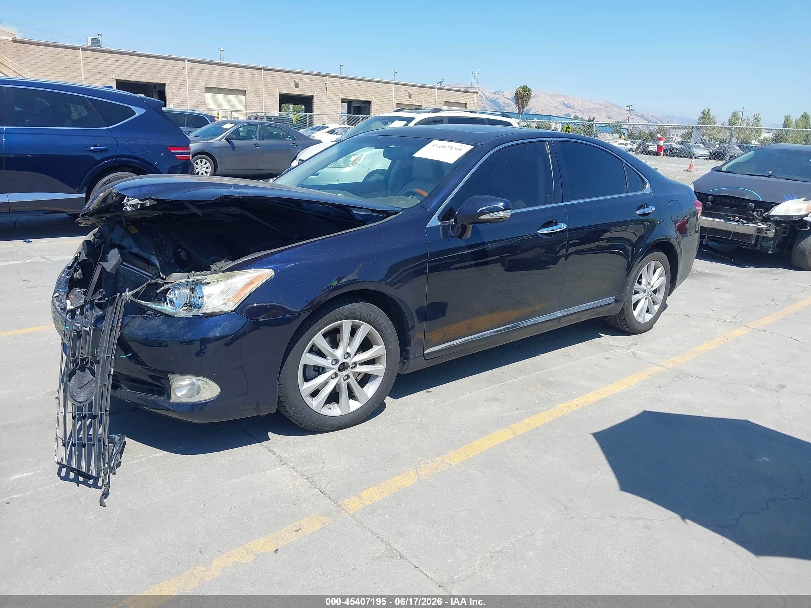 2010 Lexus Es 350   Dark Blue vin: JTHBK1EGXA2350707
