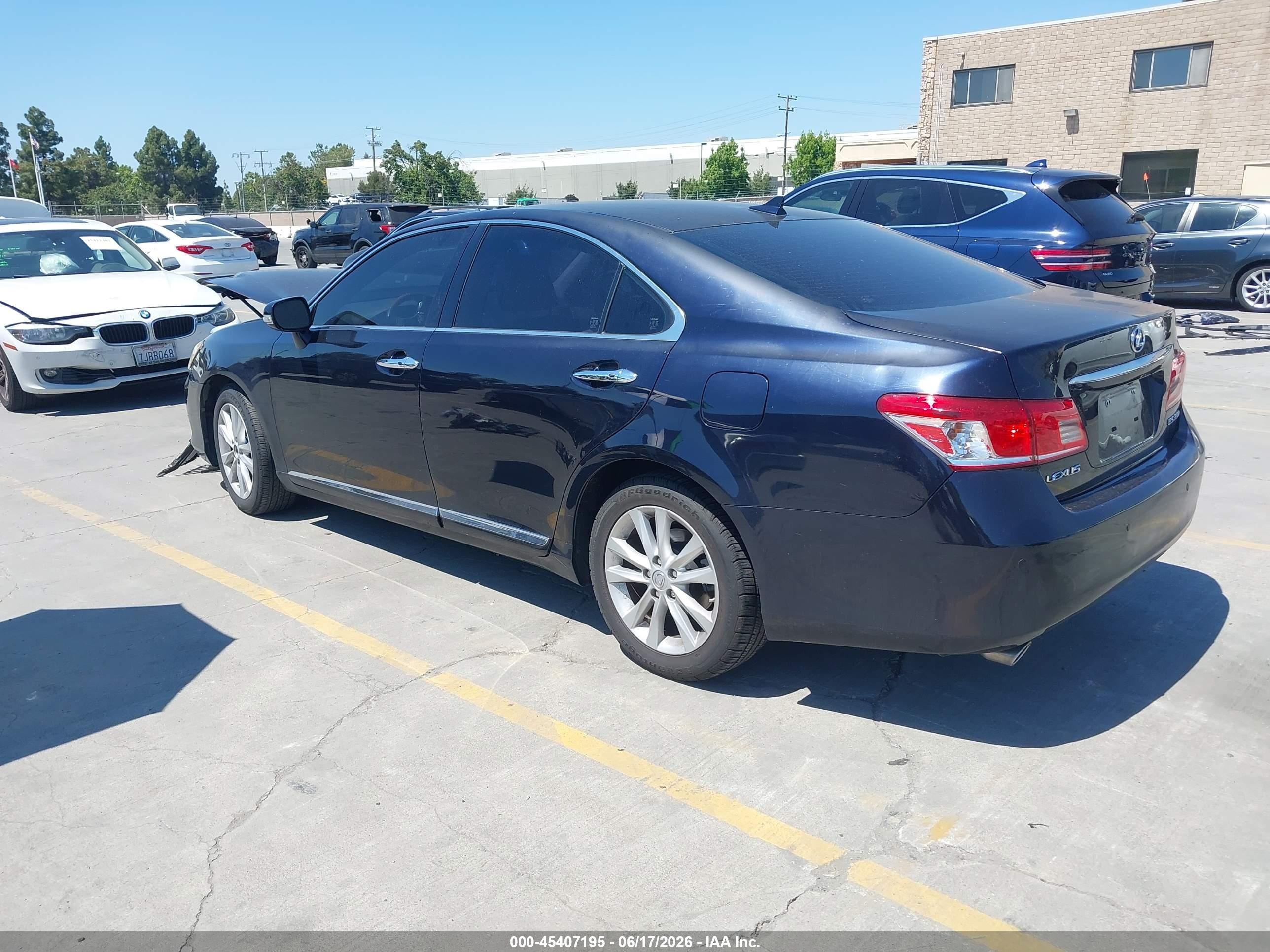 2010 Lexus Es 350   Dark Blue vin: JTHBK1EGXA2350707