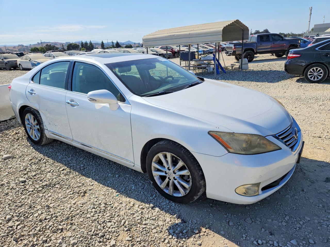 2010 Lexus Es 350 White vin: JTHBK1EGXA2359858