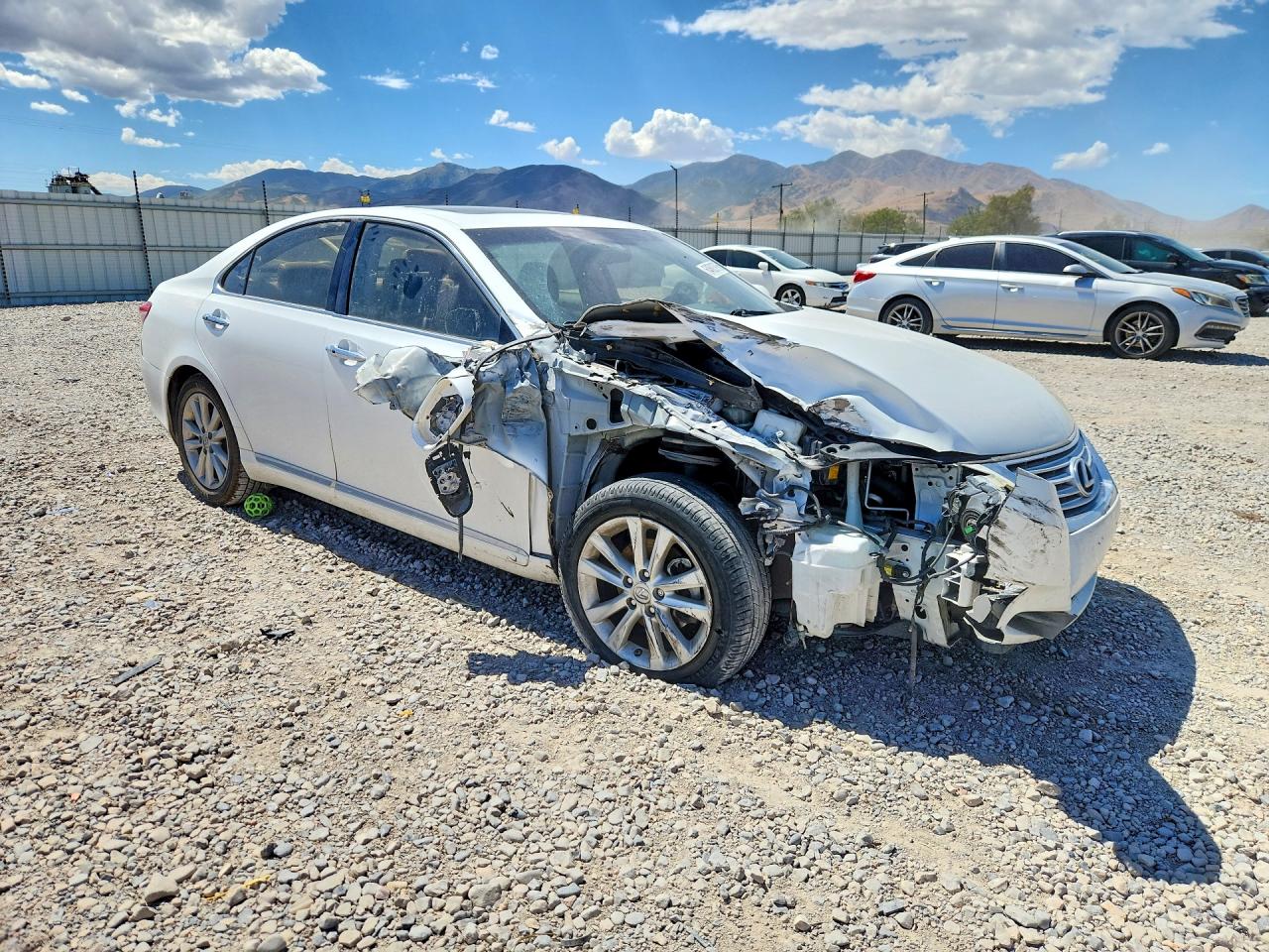 2010 Lexus Es 350 White vin: JTHBK1EGXA2375543