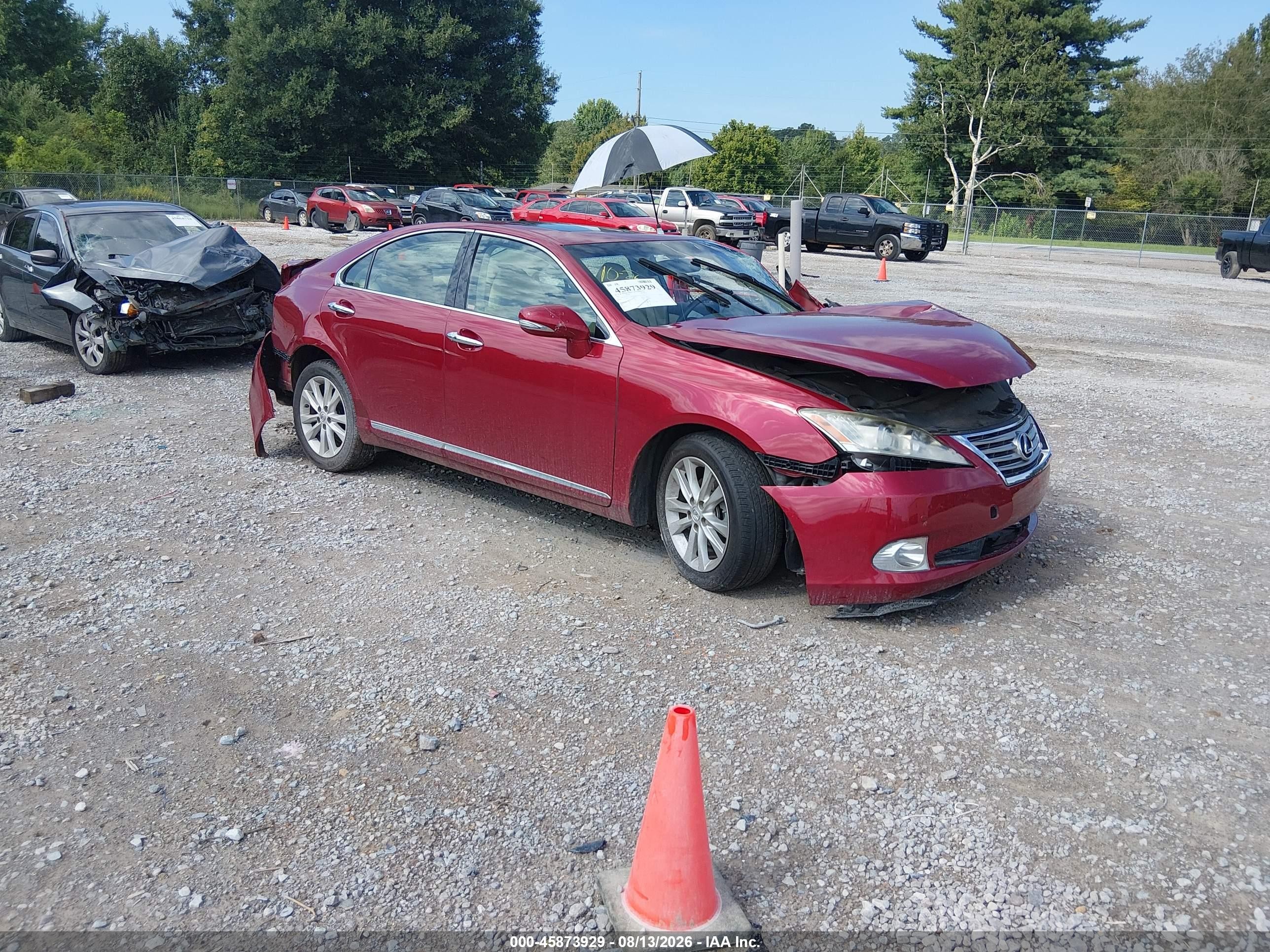 2010 Lexus Es 350   Maroon vin: JTHBK1EGXA2391886