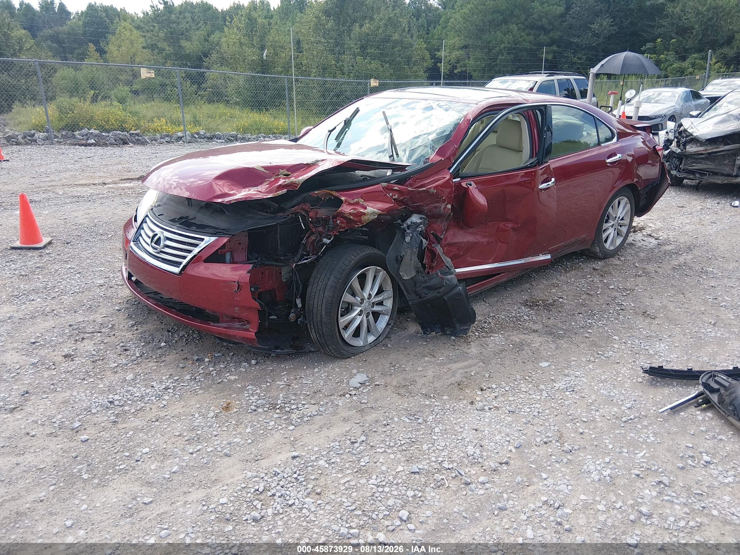 2010 Lexus Es 350   Maroon vin: JTHBK1EGXA2391886