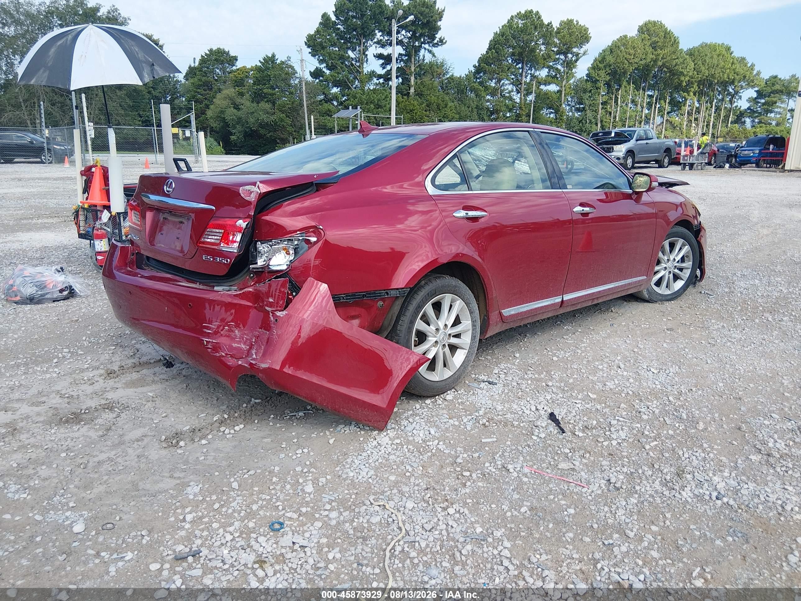 2010 Lexus Es 350   Maroon vin: JTHBK1EGXA2391886