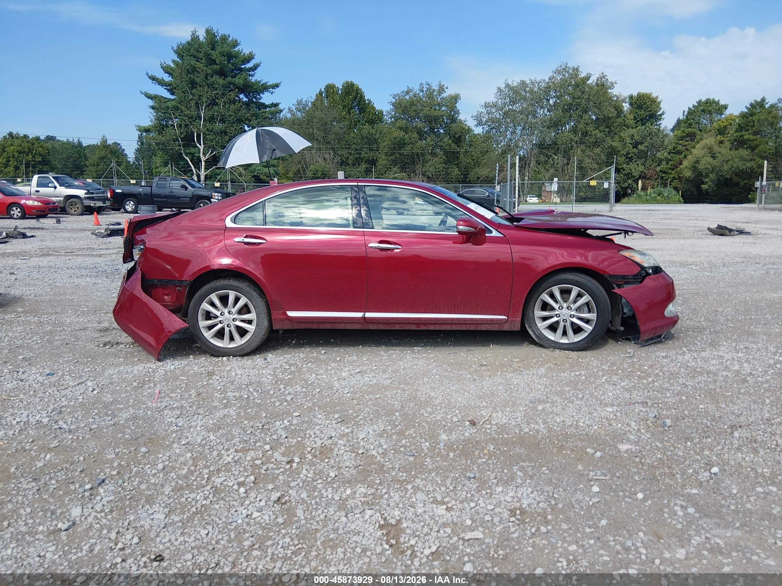 2010 Lexus Es 350   Maroon vin: JTHBK1EGXA2391886