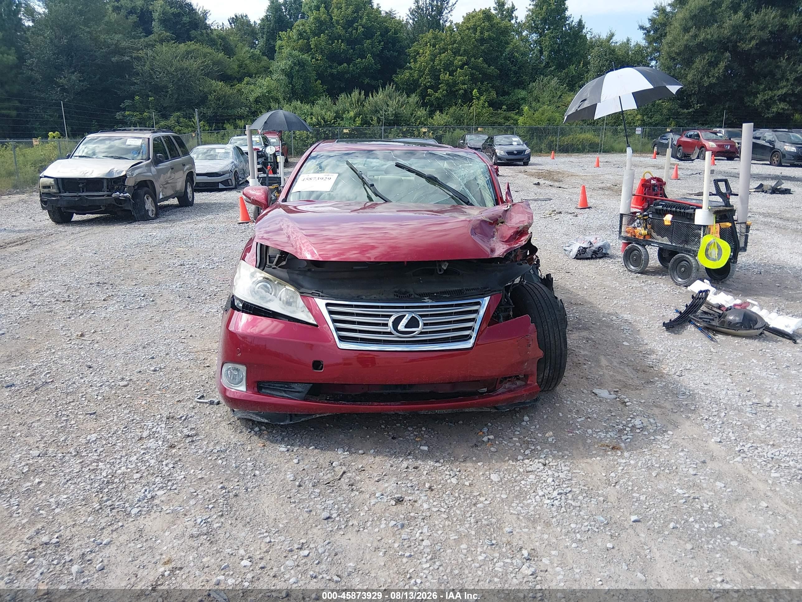 2010 Lexus Es 350   Maroon vin: JTHBK1EGXA2391886
