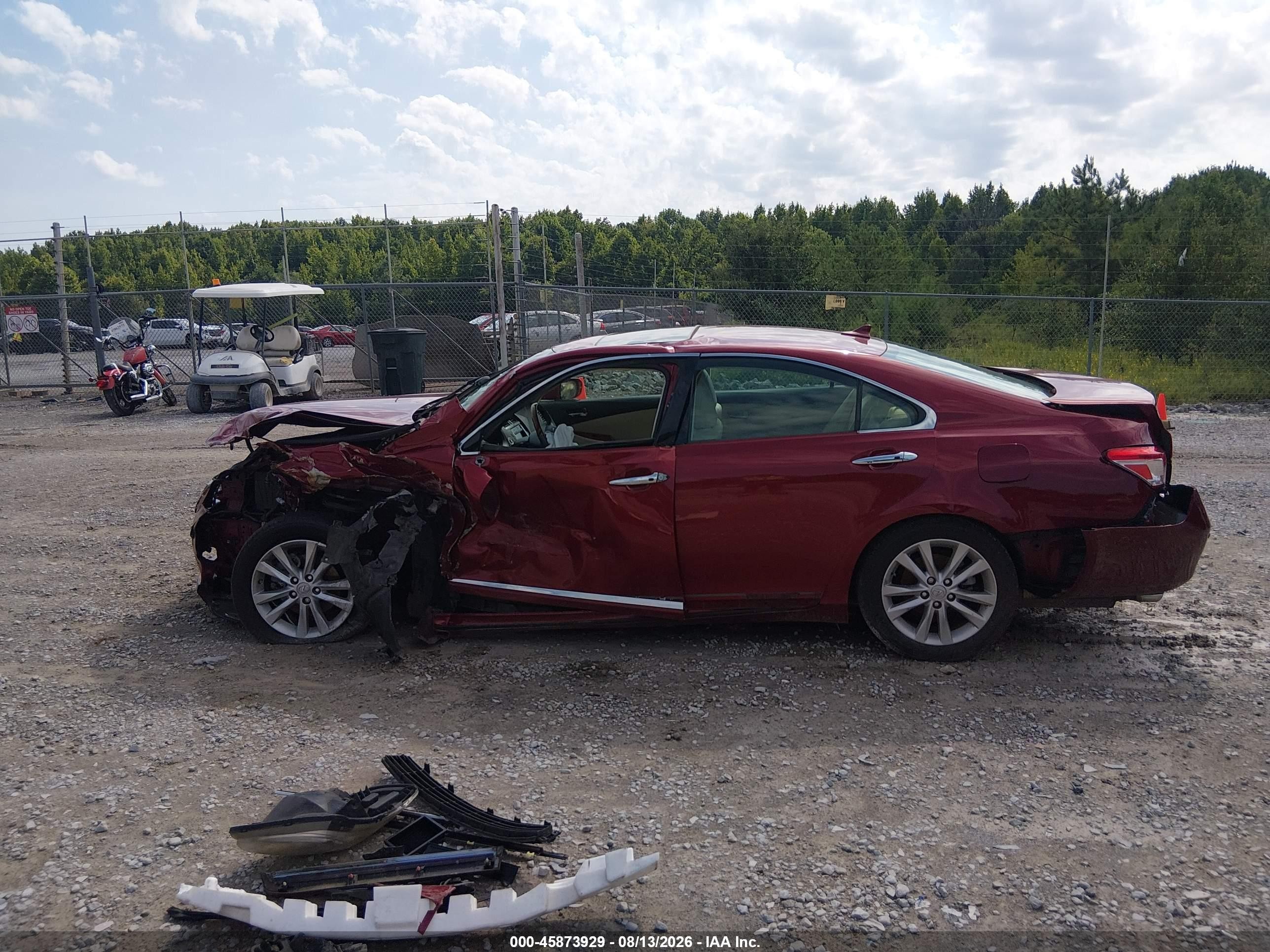 2010 Lexus Es 350   Maroon vin: JTHBK1EGXA2391886