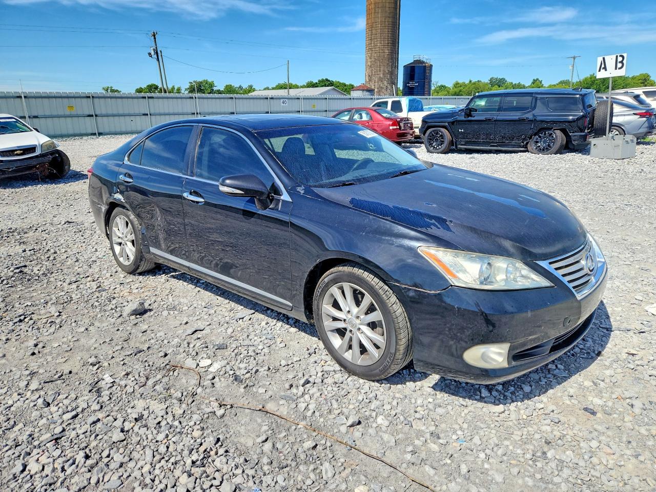 2010 Lexus Es 350 Black vin: JTHBK1EGXA2394545
