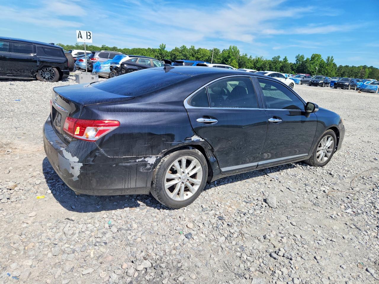 2010 Lexus Es 350 Black vin: JTHBK1EGXA2394545