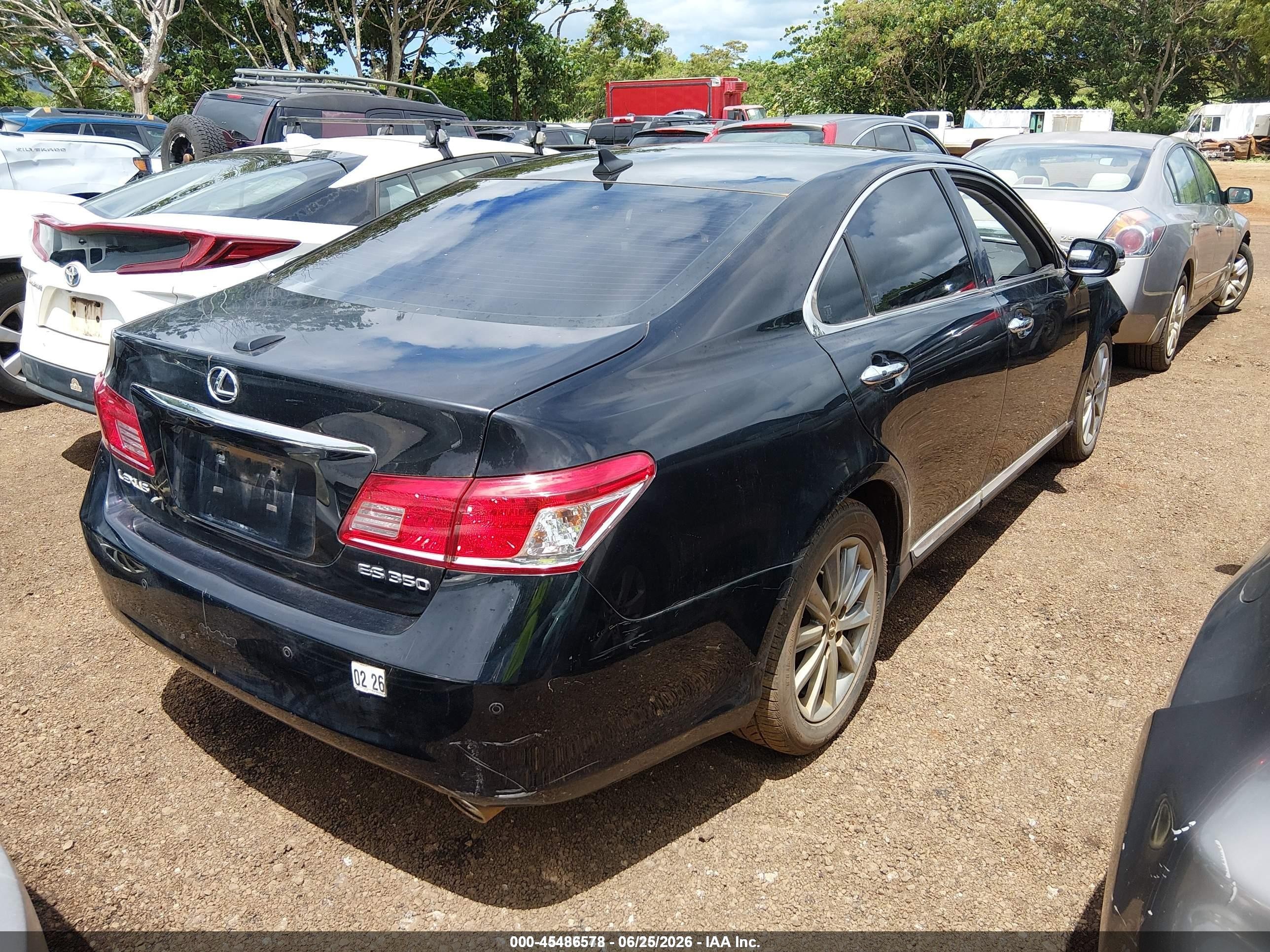2010 Lexus Es 350   Черный vin: JTHBK1EGXA2396392
