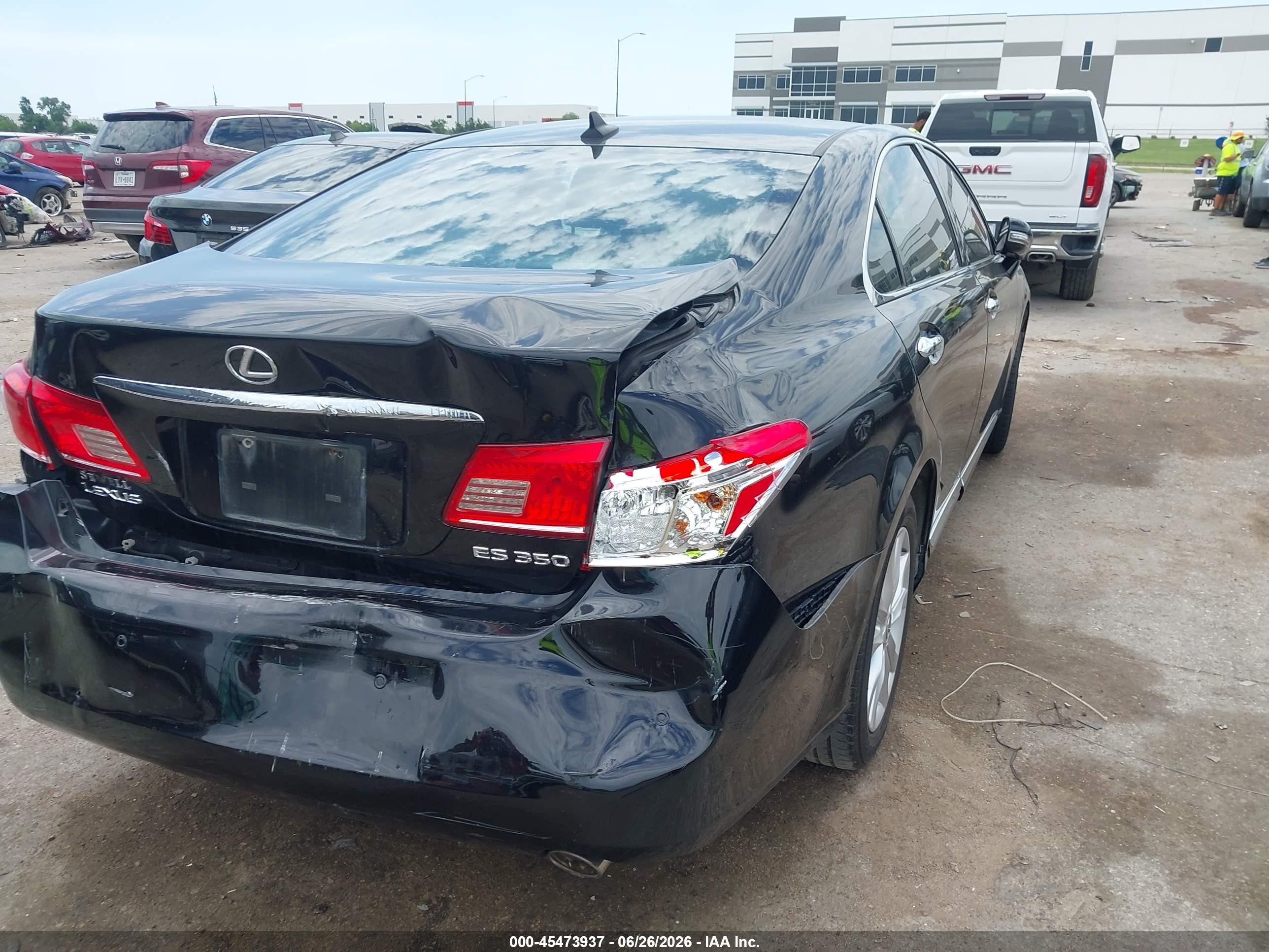 2010 Lexus Es 350   Black vin: JTHBK1EGXA2401025