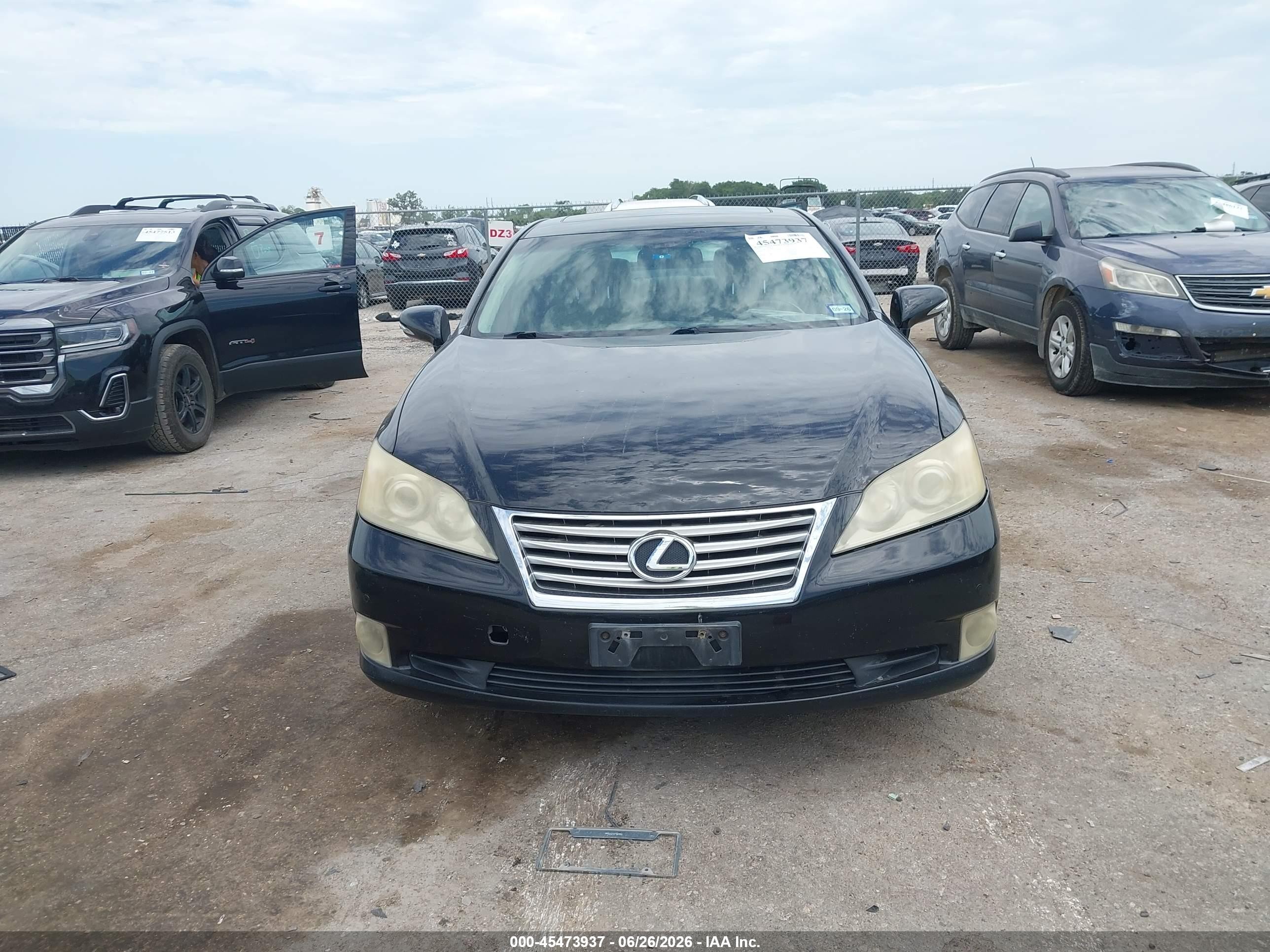 2010 Lexus Es 350   Black vin: JTHBK1EGXA2401025