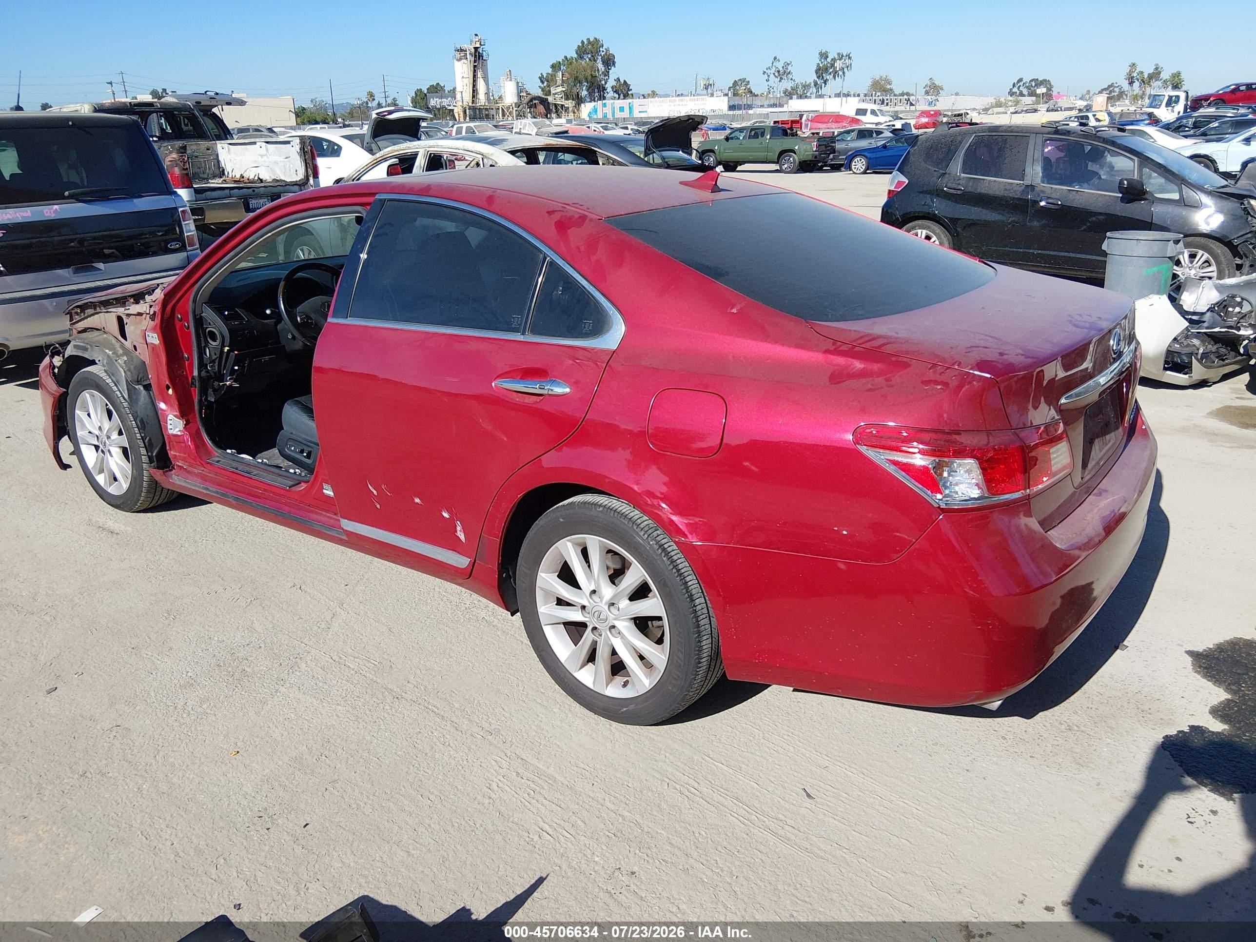 2011 Lexus Es 350 Red vin: JTHBK1EGXB2431126