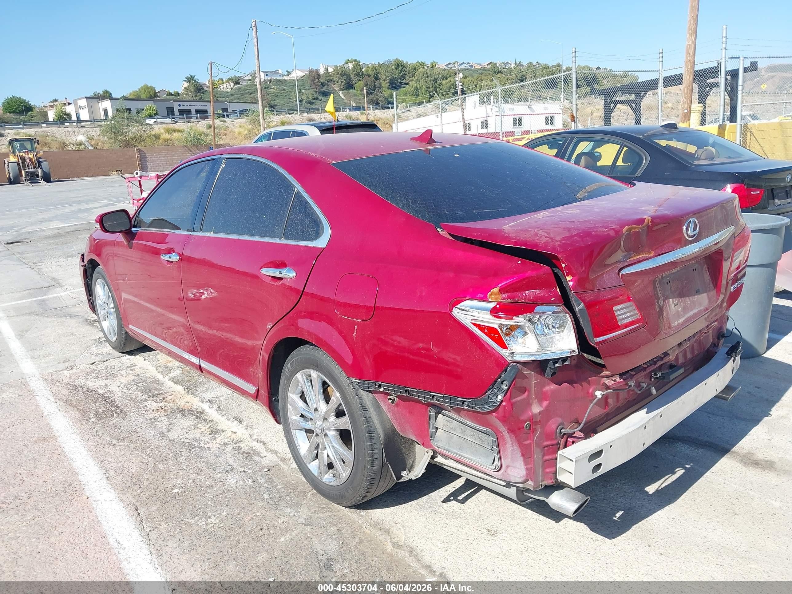 2011 Lexus Es 350   Красный vin: JTHBK1EGXB2432471