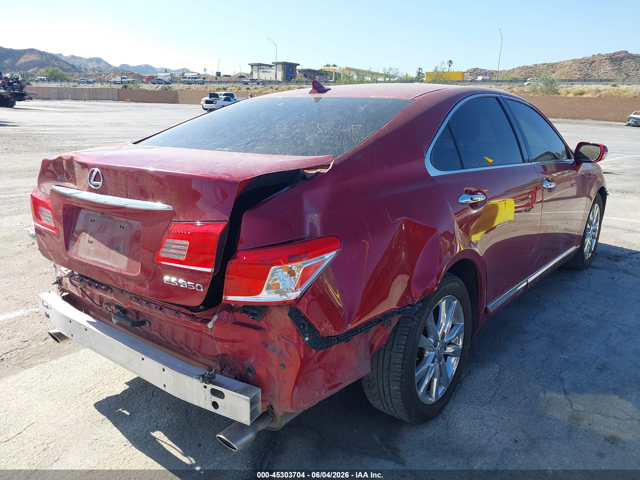 2011 Lexus Es 350   Красный vin: JTHBK1EGXB2432471