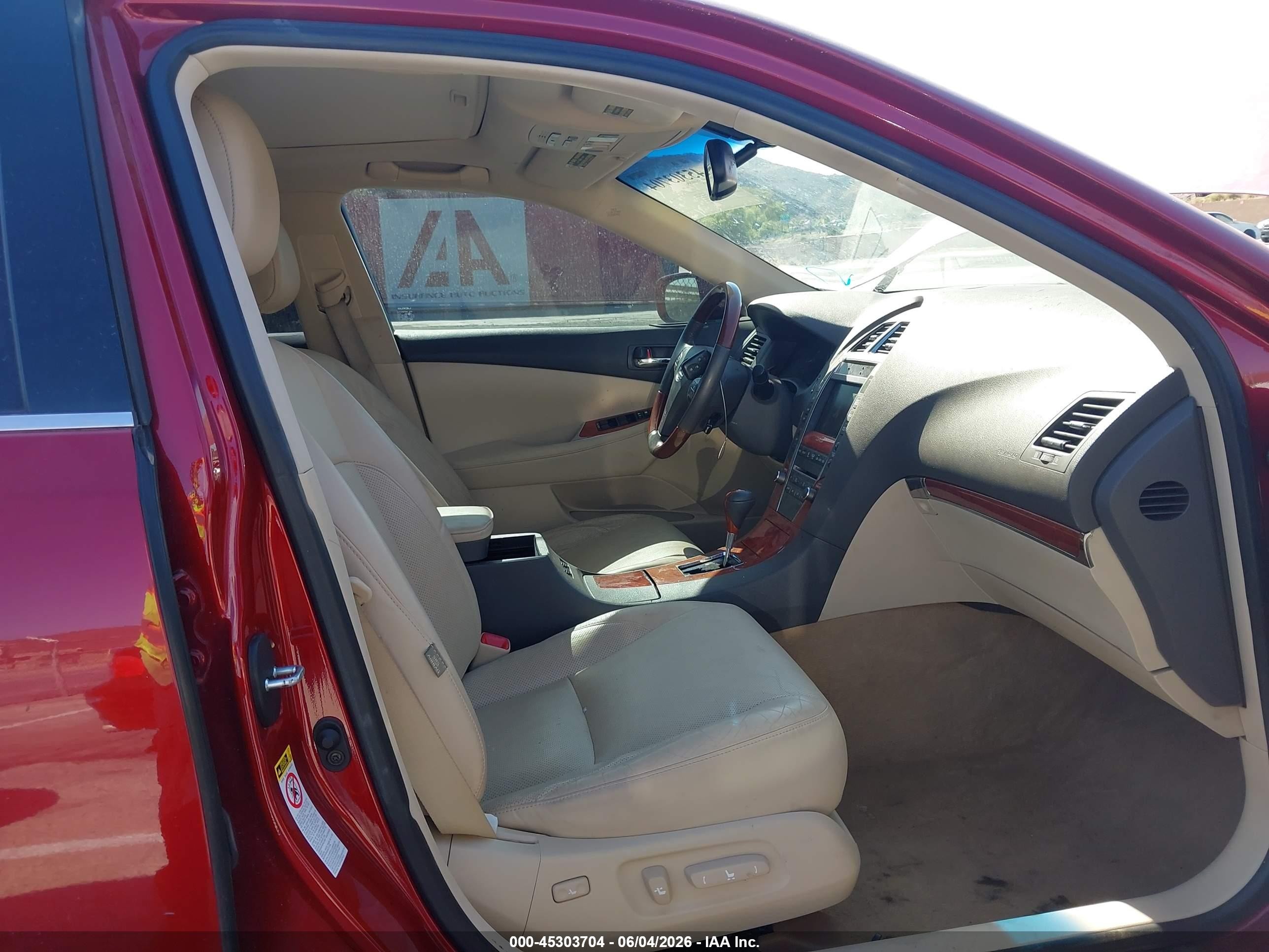 2011 Lexus Es 350   Красный vin: JTHBK1EGXB2432471