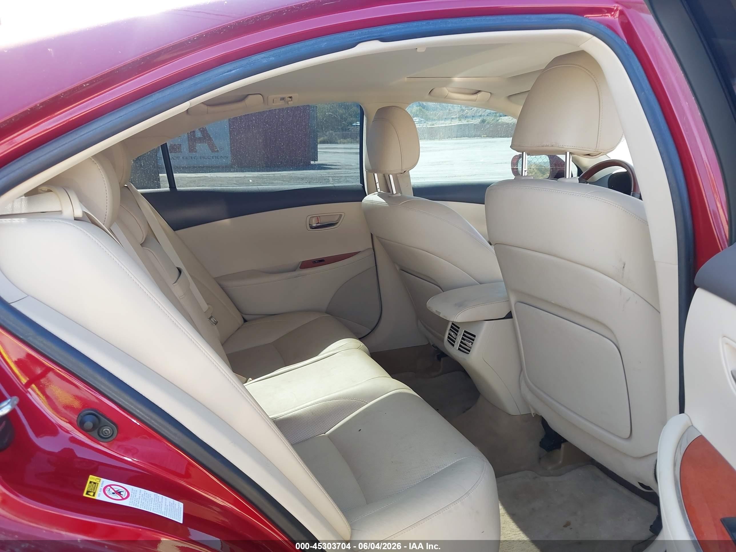 2011 Lexus Es 350   Красный vin: JTHBK1EGXB2432471