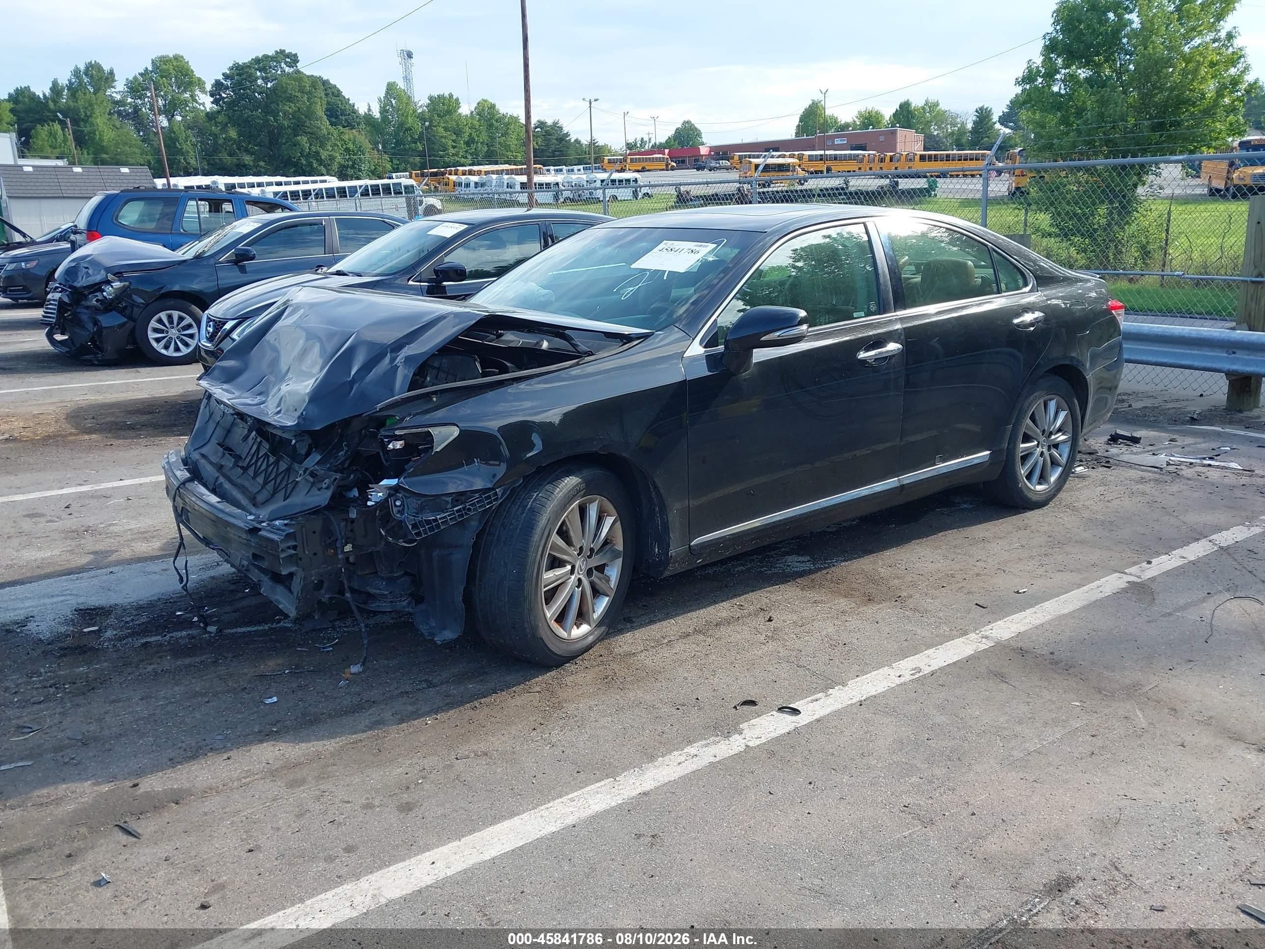2012 Lexus Es 350   Black vin: JTHBK1EGXC2482787