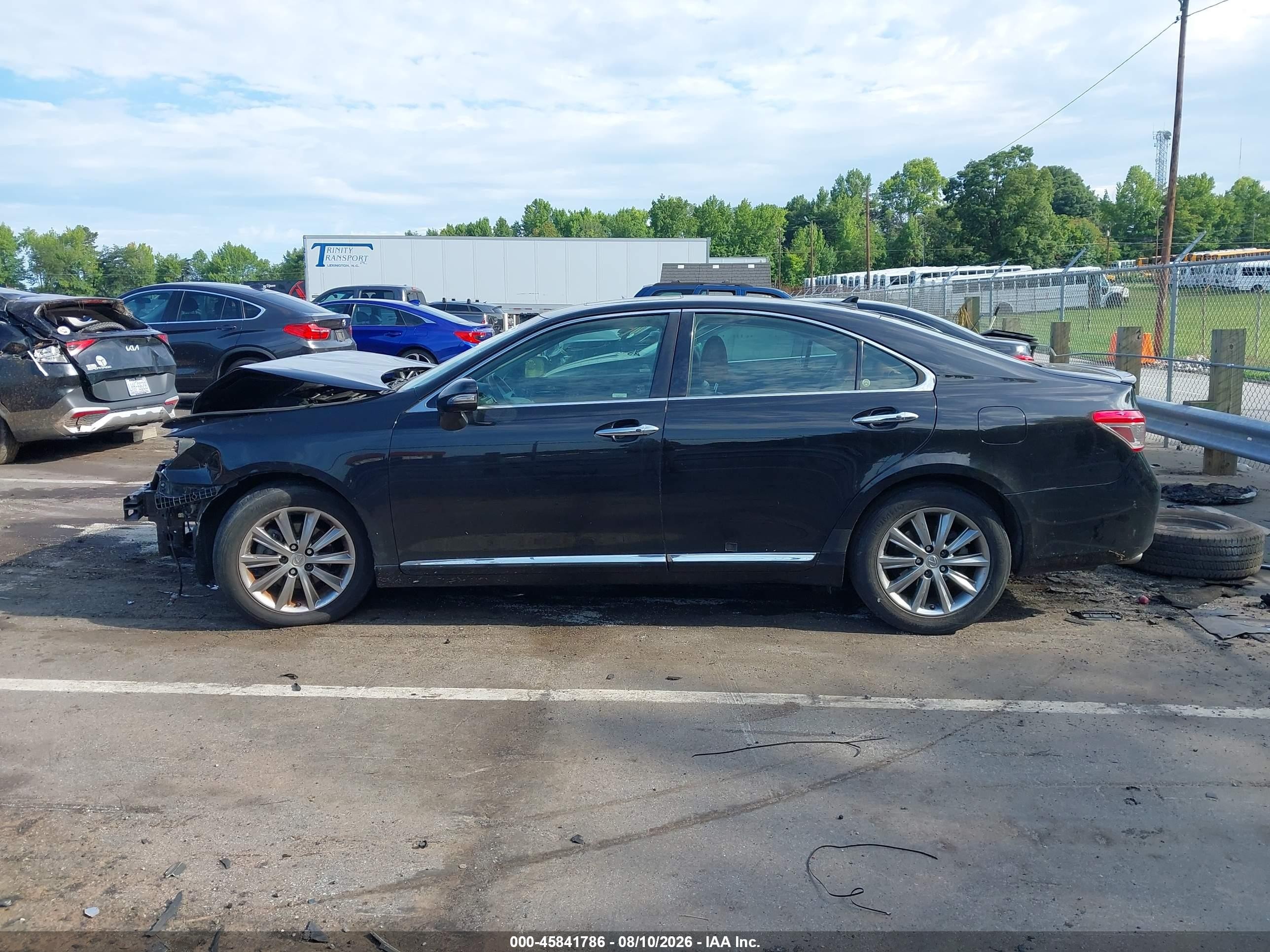 2012 Lexus Es 350   Black vin: JTHBK1EGXC2482787