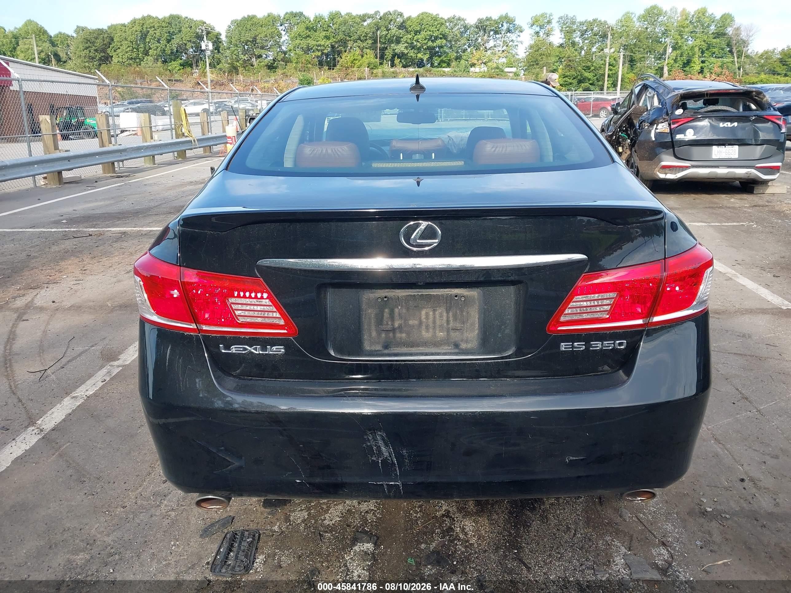 2012 Lexus Es 350   Black vin: JTHBK1EGXC2482787