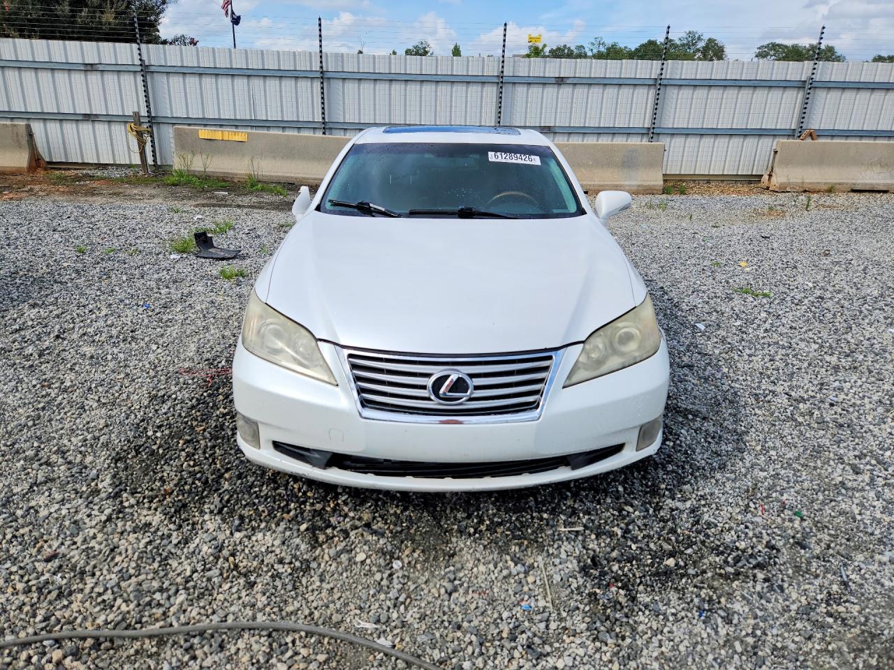 2012 Lexus Es 350 White vin: JTHBK1EGXC2486399