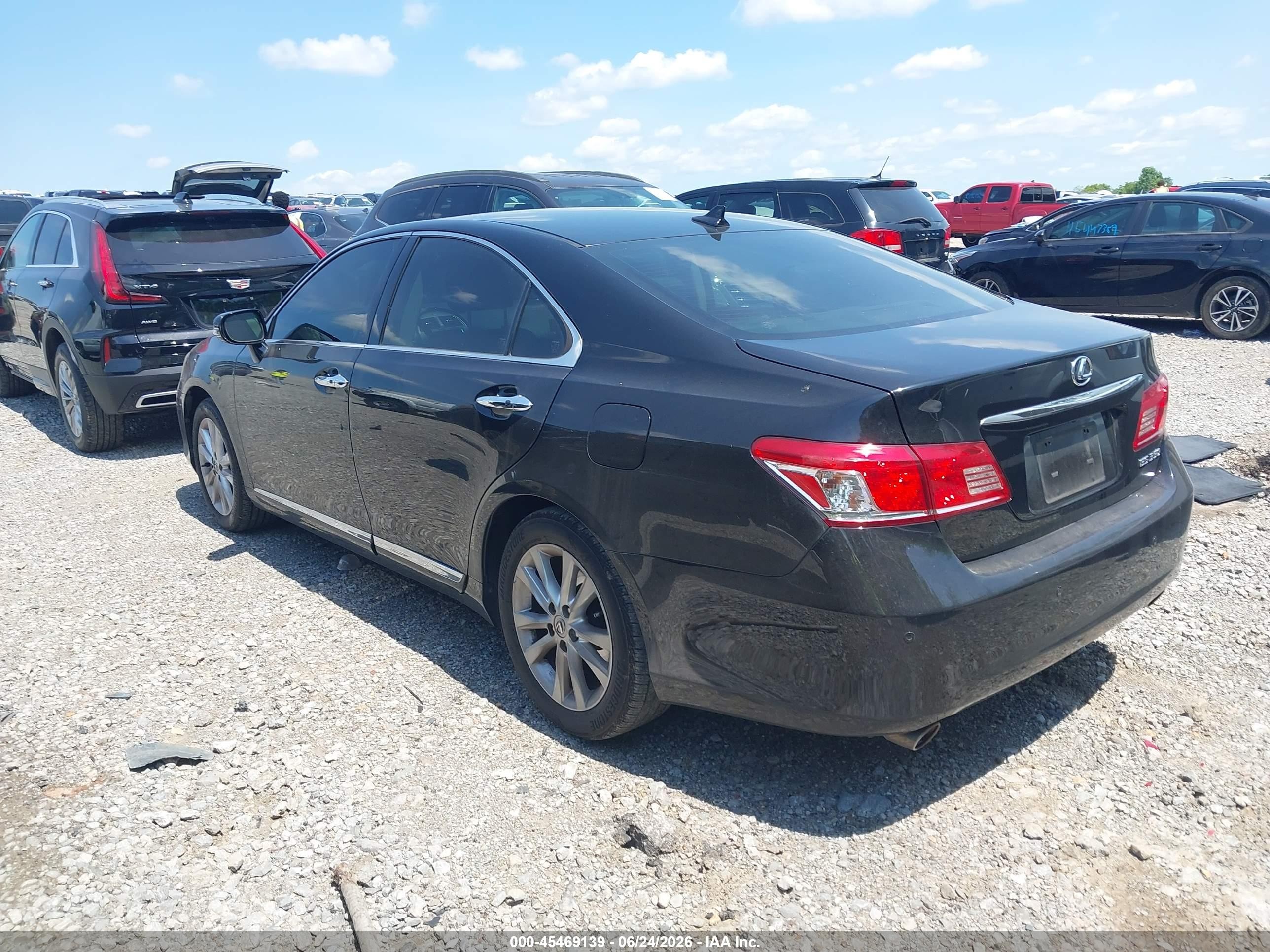 2012 Lexus Es 350   Black vin: JTHBK1EGXC2487309