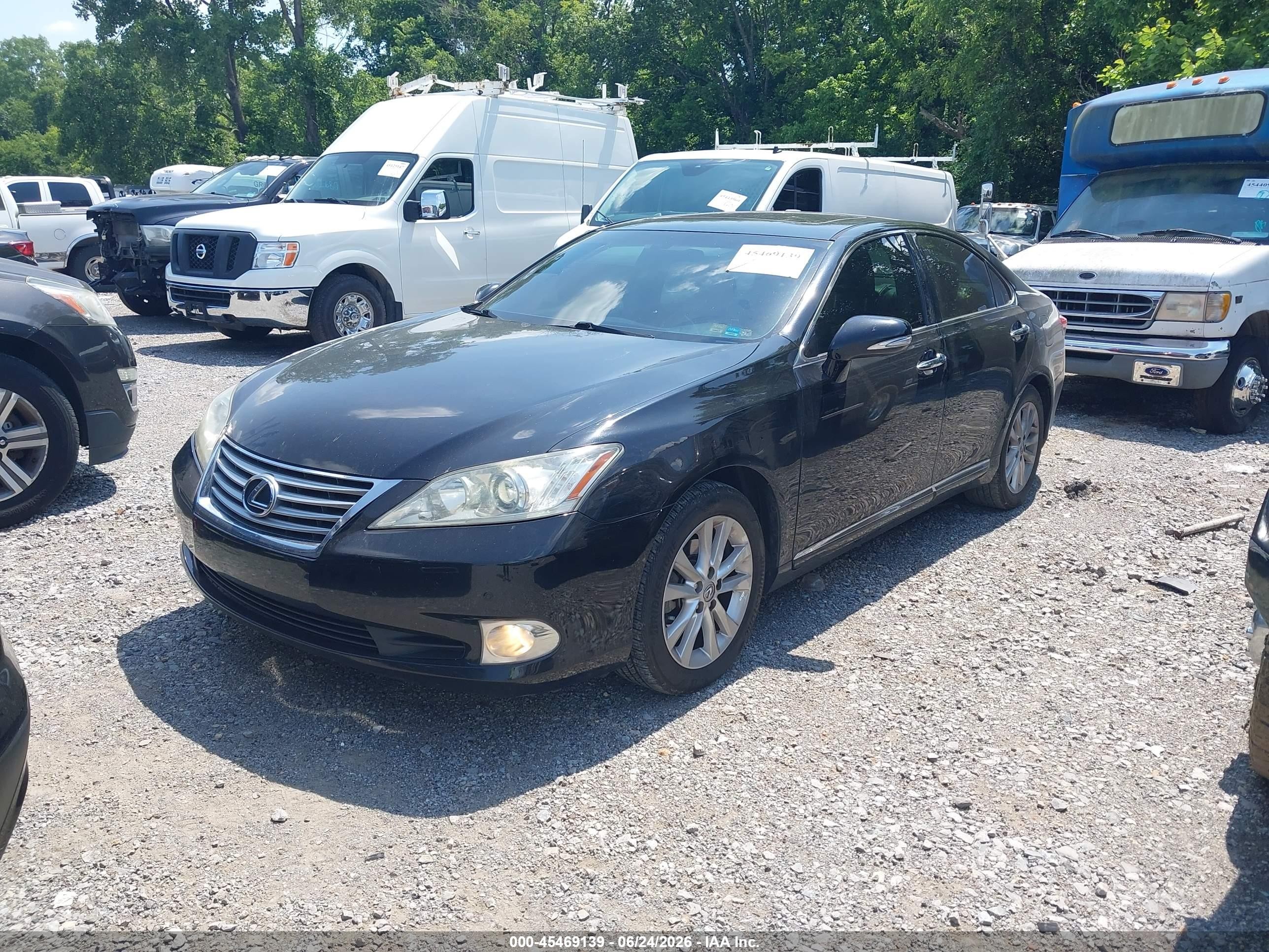 2012 Lexus Es 350   Black vin: JTHBK1EGXC2487309