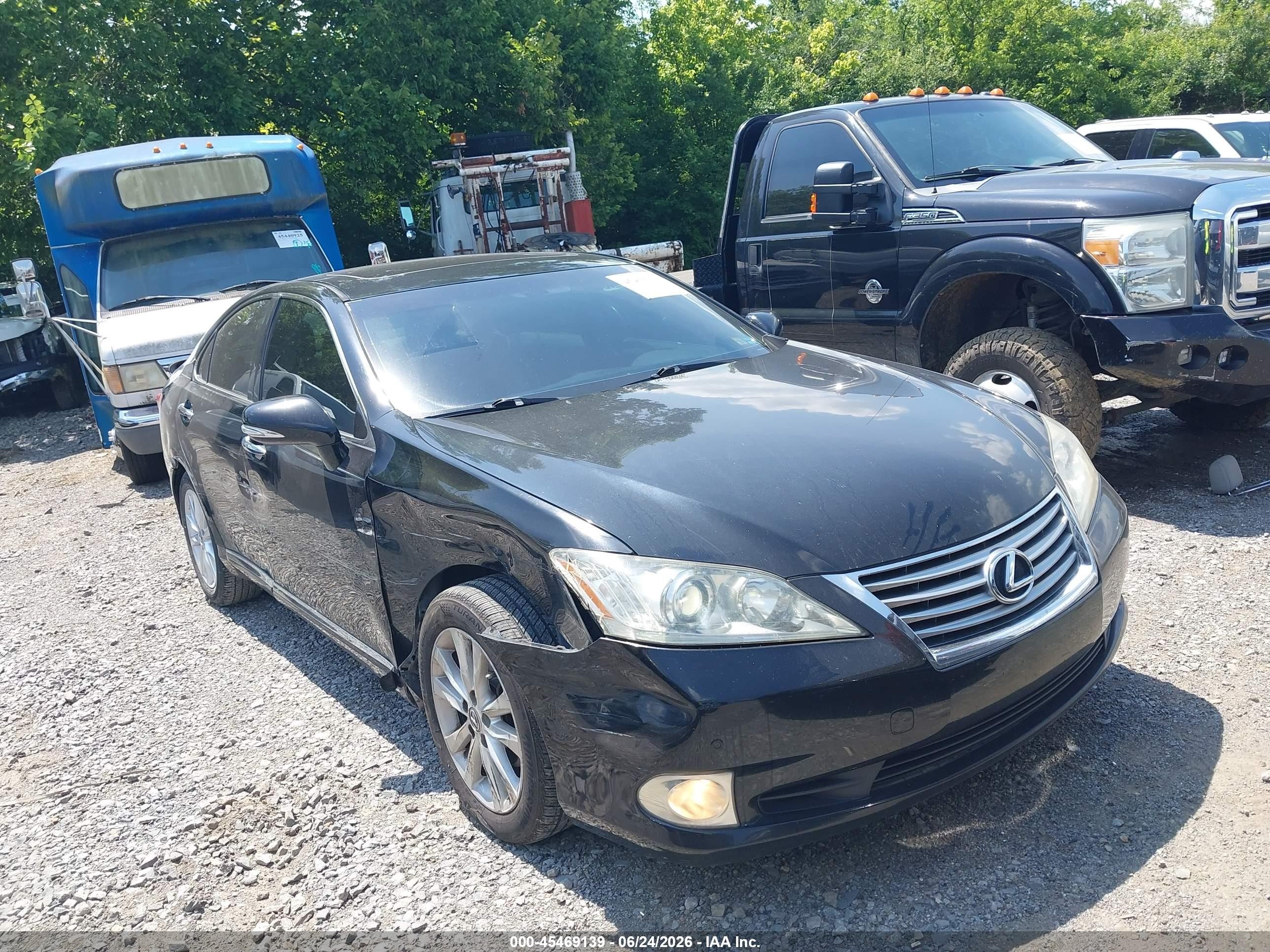 2012 Lexus Es 350   Black vin: JTHBK1EGXC2487309