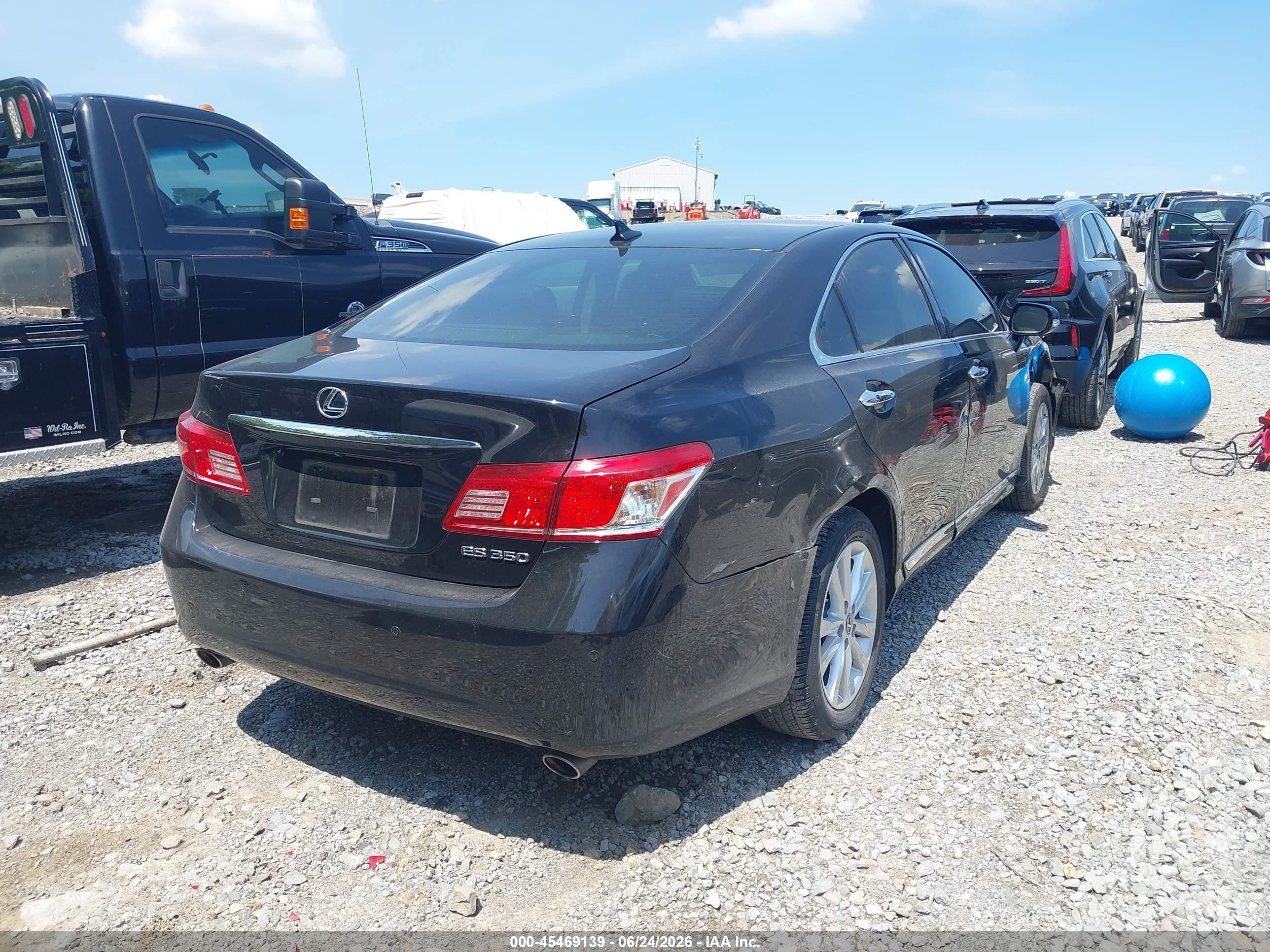 2012 Lexus Es 350   Black vin: JTHBK1EGXC2487309