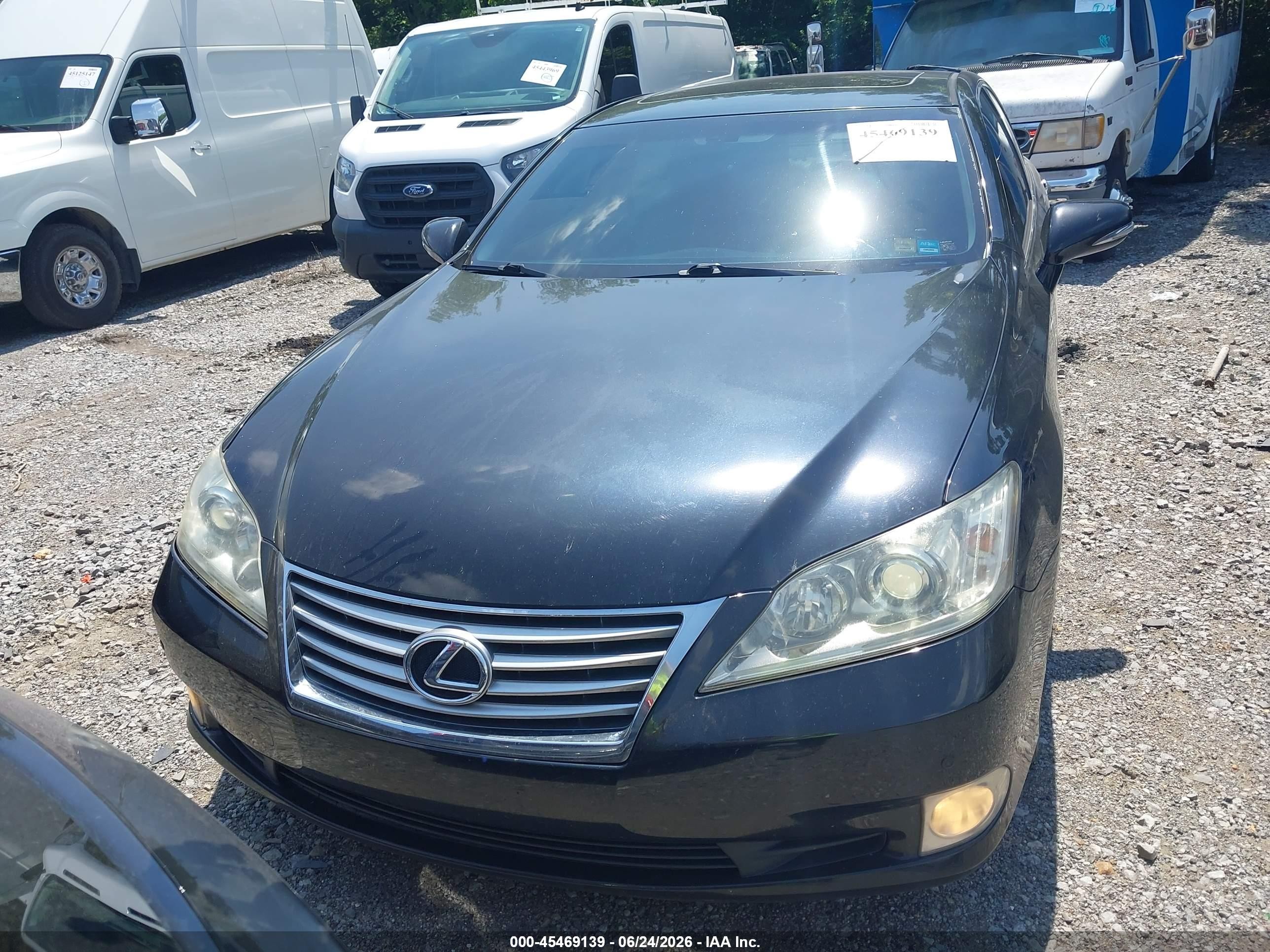 2012 Lexus Es 350   Black vin: JTHBK1EGXC2487309