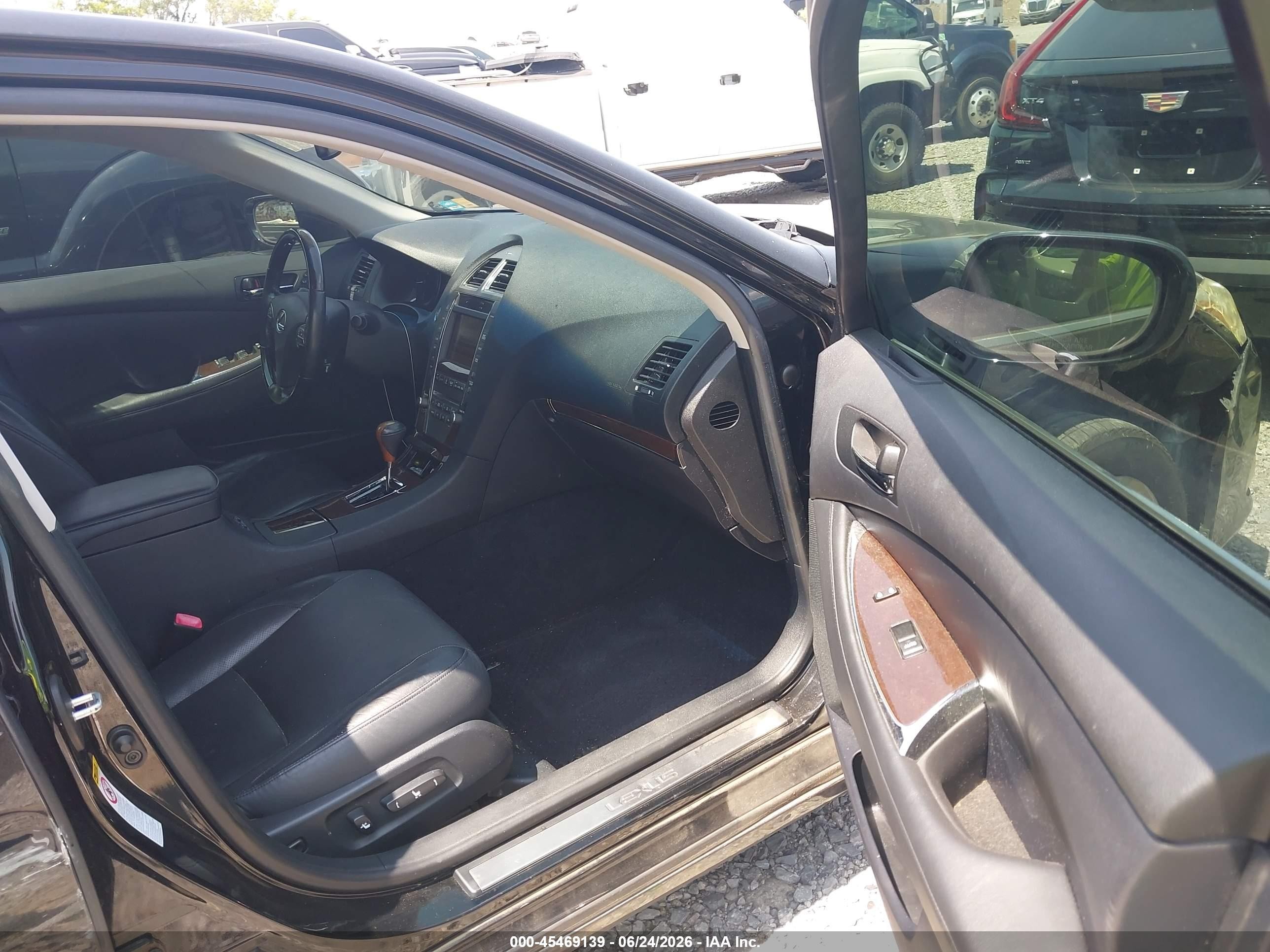 2012 Lexus Es 350   Black vin: JTHBK1EGXC2487309