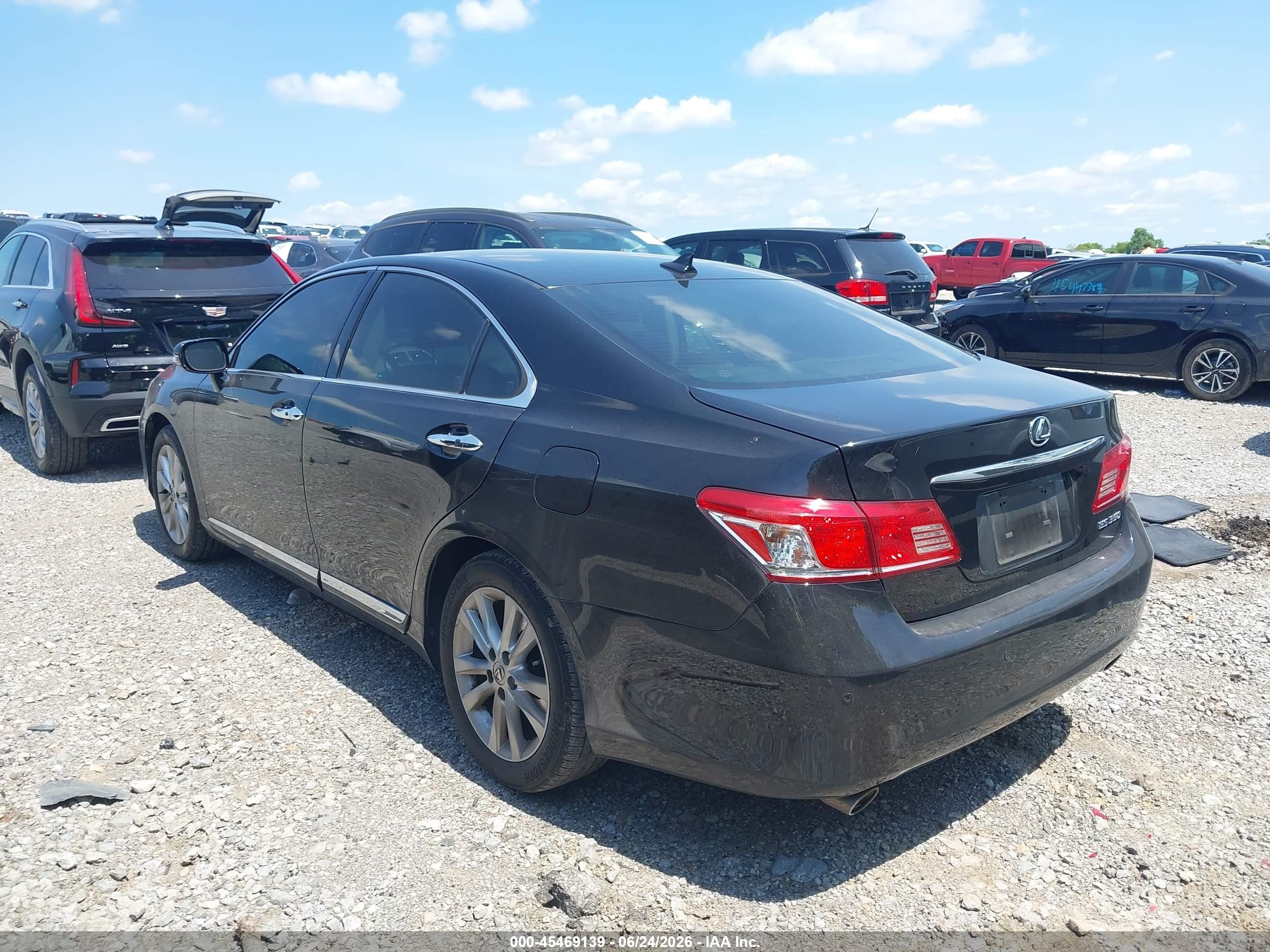 2012 Lexus Es 350   Black vin: JTHBK1EGXC2487309