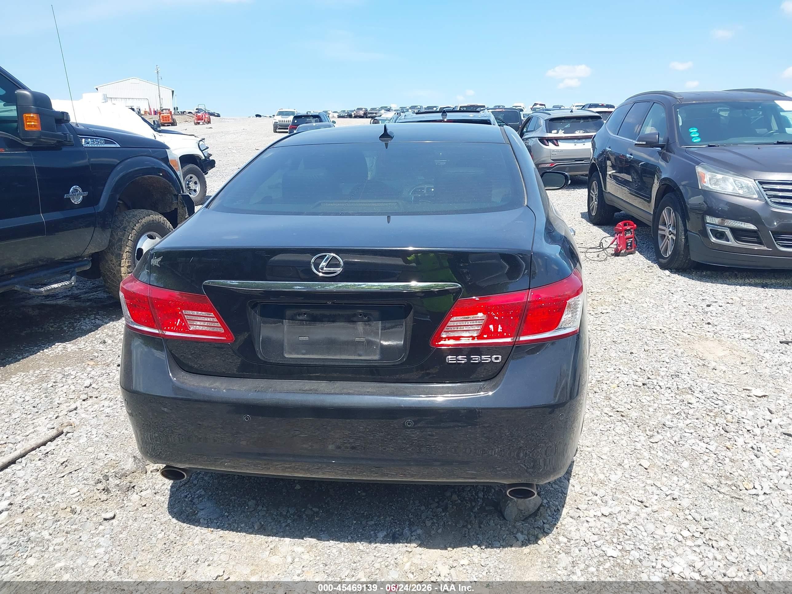 2012 Lexus Es 350   Black vin: JTHBK1EGXC2487309