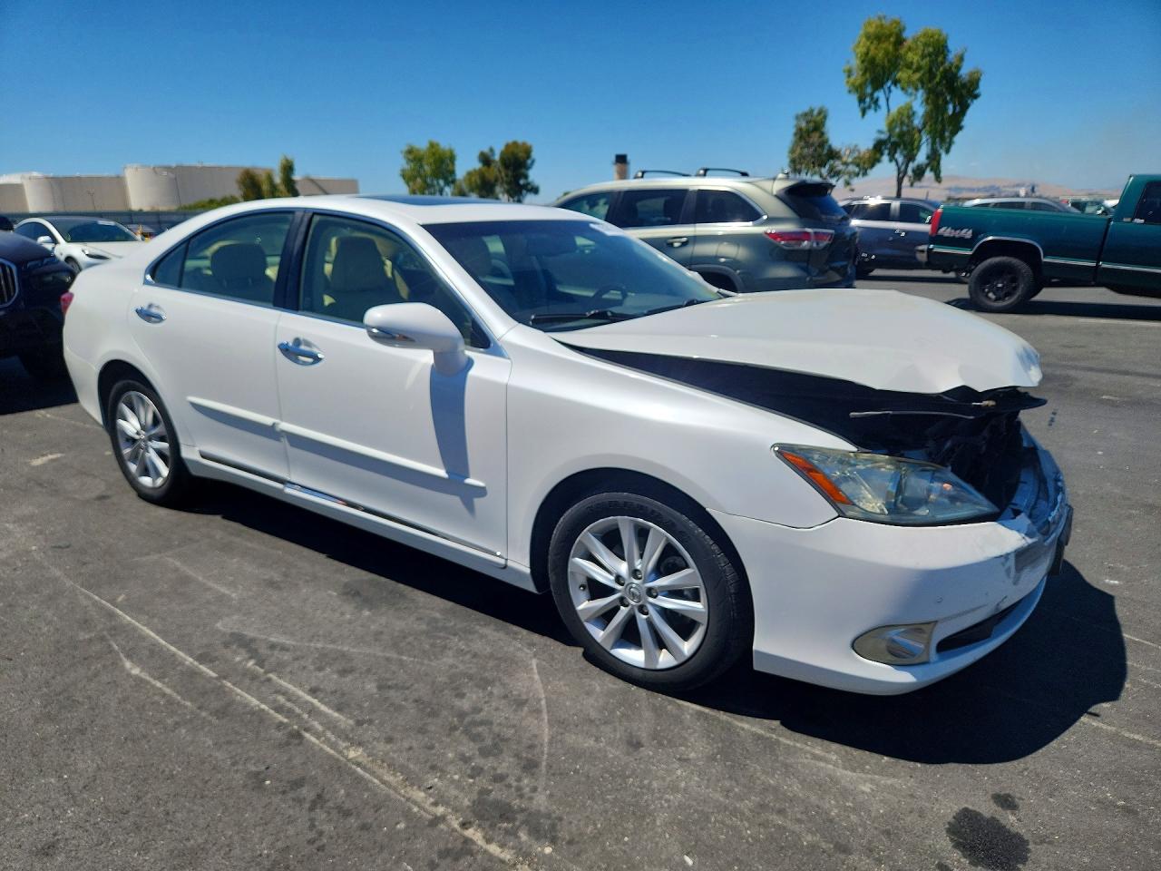 2012 Lexus Es 350 White vin: JTHBK1EGXC2507140