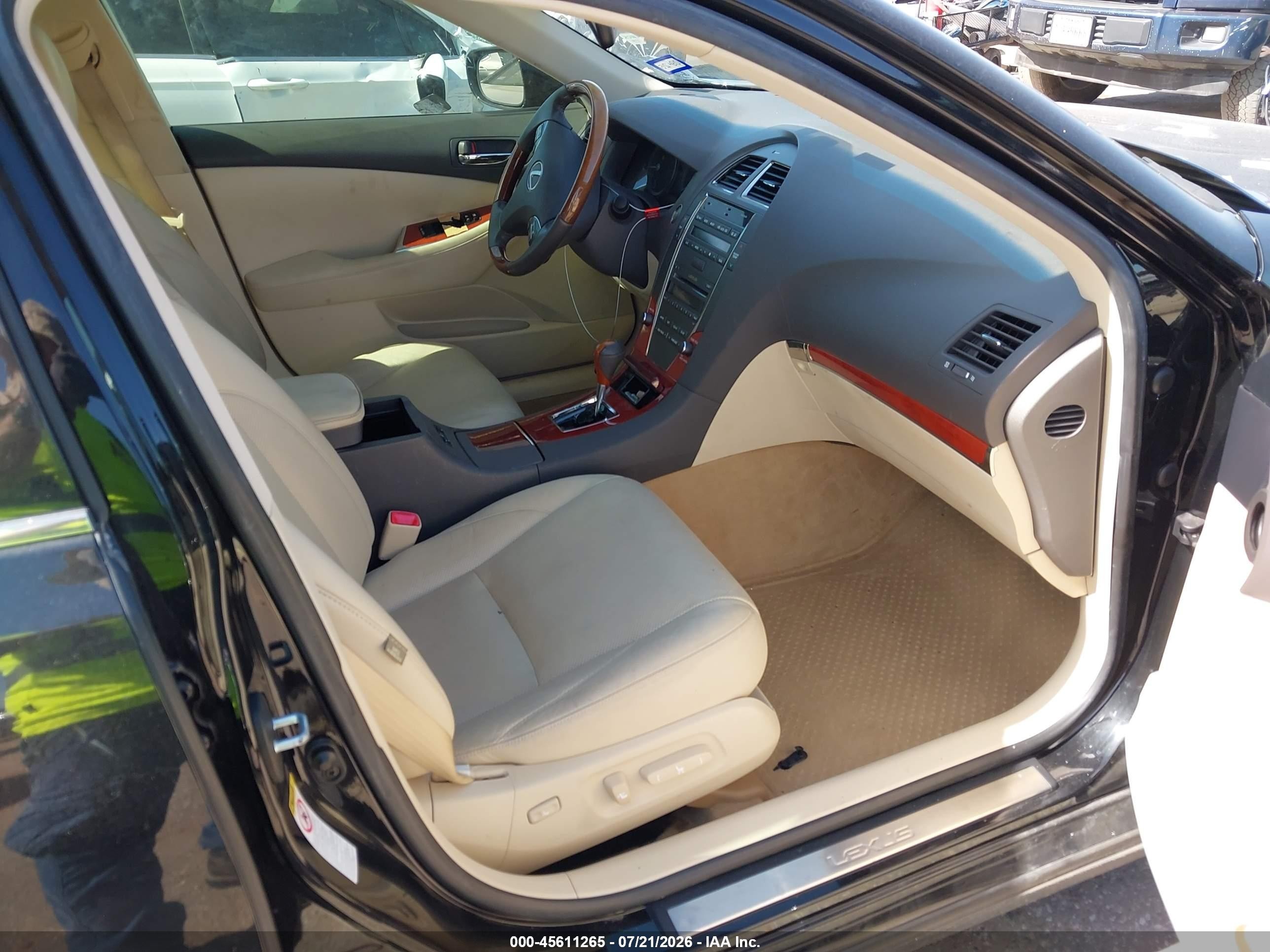 2012 Lexus Es 350   Black vin: JTHBK1EGXC2511804