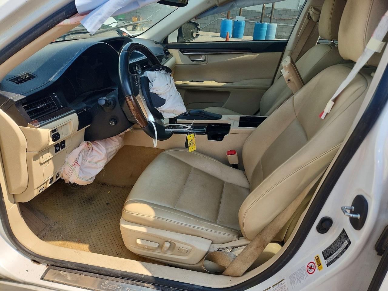 2013 Lexus Es 350 White vin: JTHBK1GG0D2006837